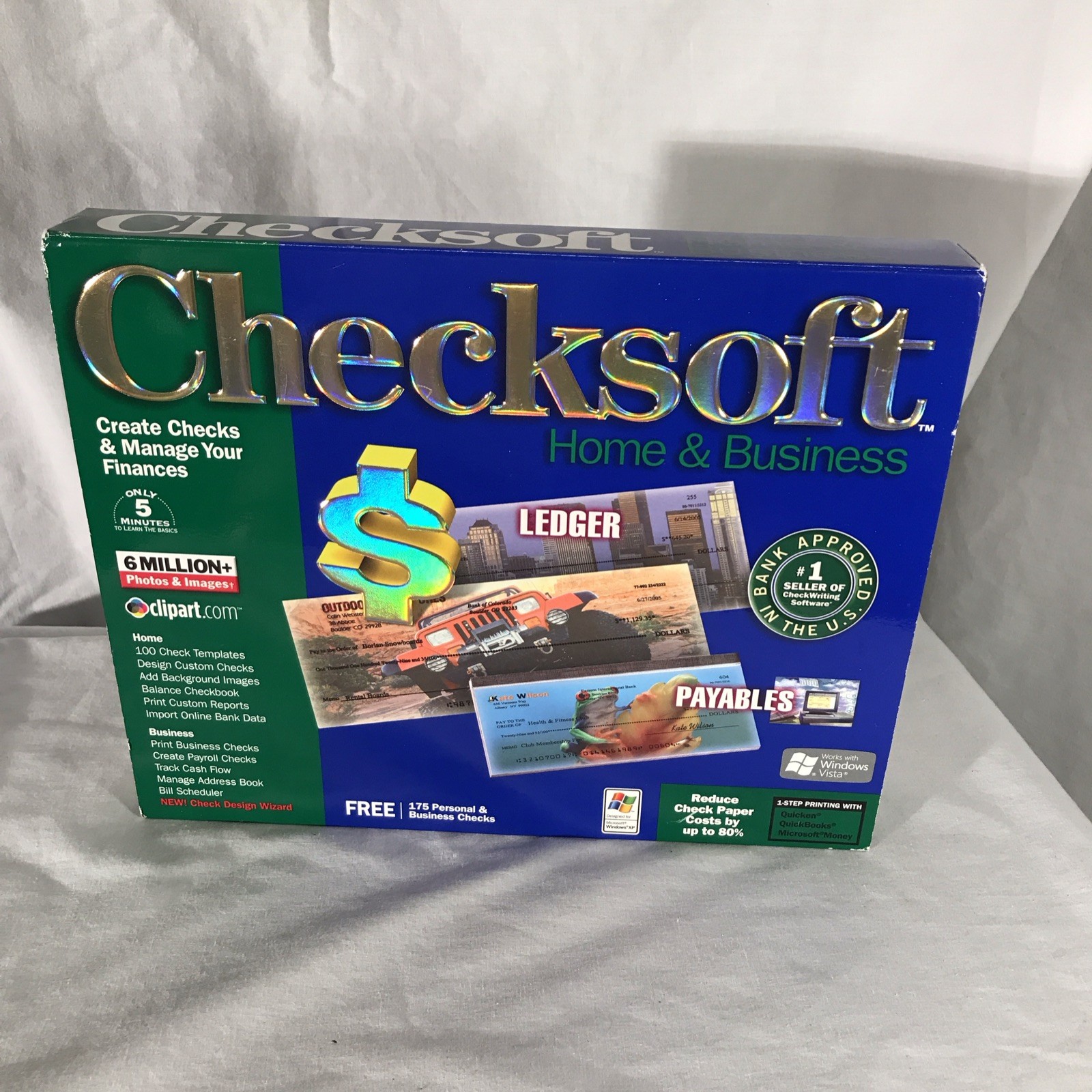 Checksoft Home & Business Personal Finance & Check Printing Software for Windows