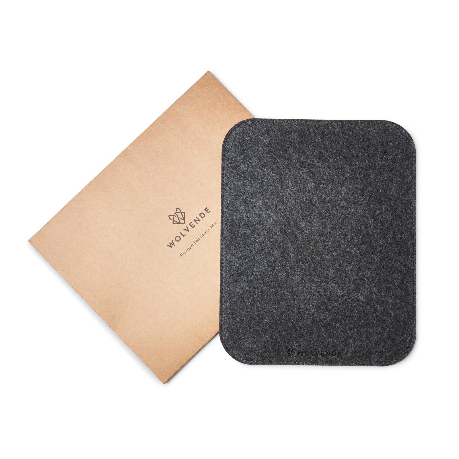 Premium Felt Mouse Mat 8.66x11 Inch Slim Mouse Pad NonSlip Gaming Dark Gray