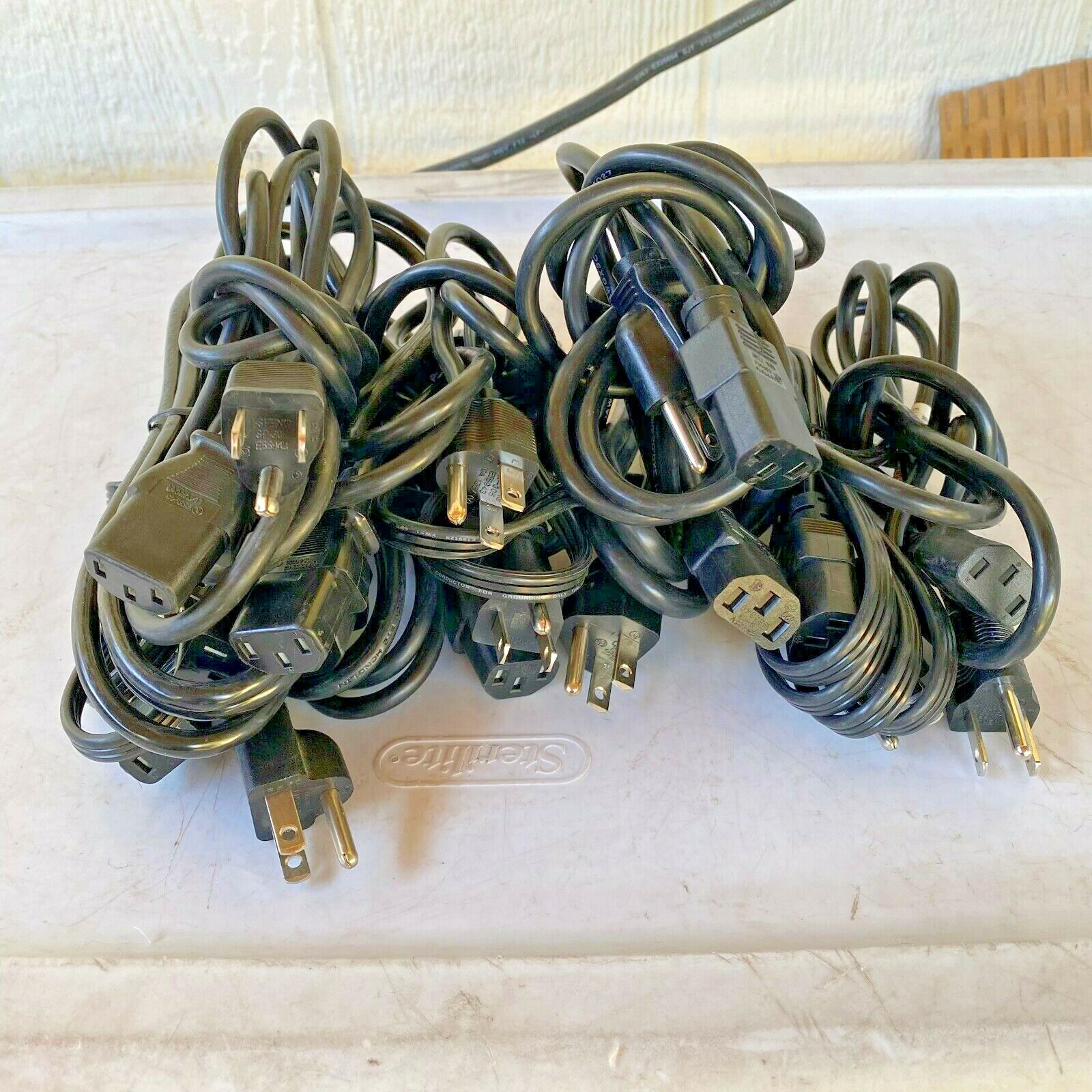 30 Count 6 Feet 3-Prong Computer Power Cord Universal PC Cable Standard Wire 