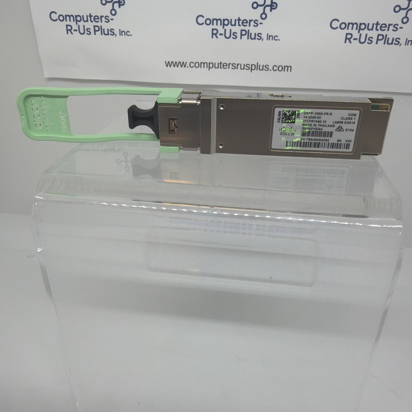 1 Cisco QSFP-100G-FR-S 100G QSFP28 FR SMF LC 2km Optical Transceiver 10-3248-02