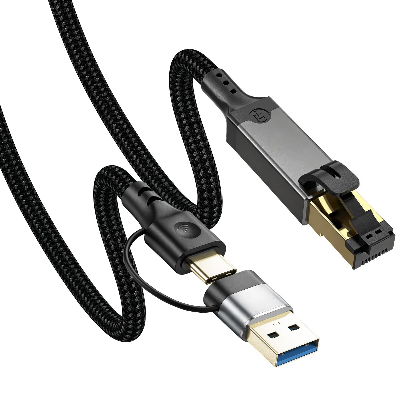 Ethernet to USB Cable Gigabit LAN Internet Cable 1000Mbps High Speed RJ45 to ...