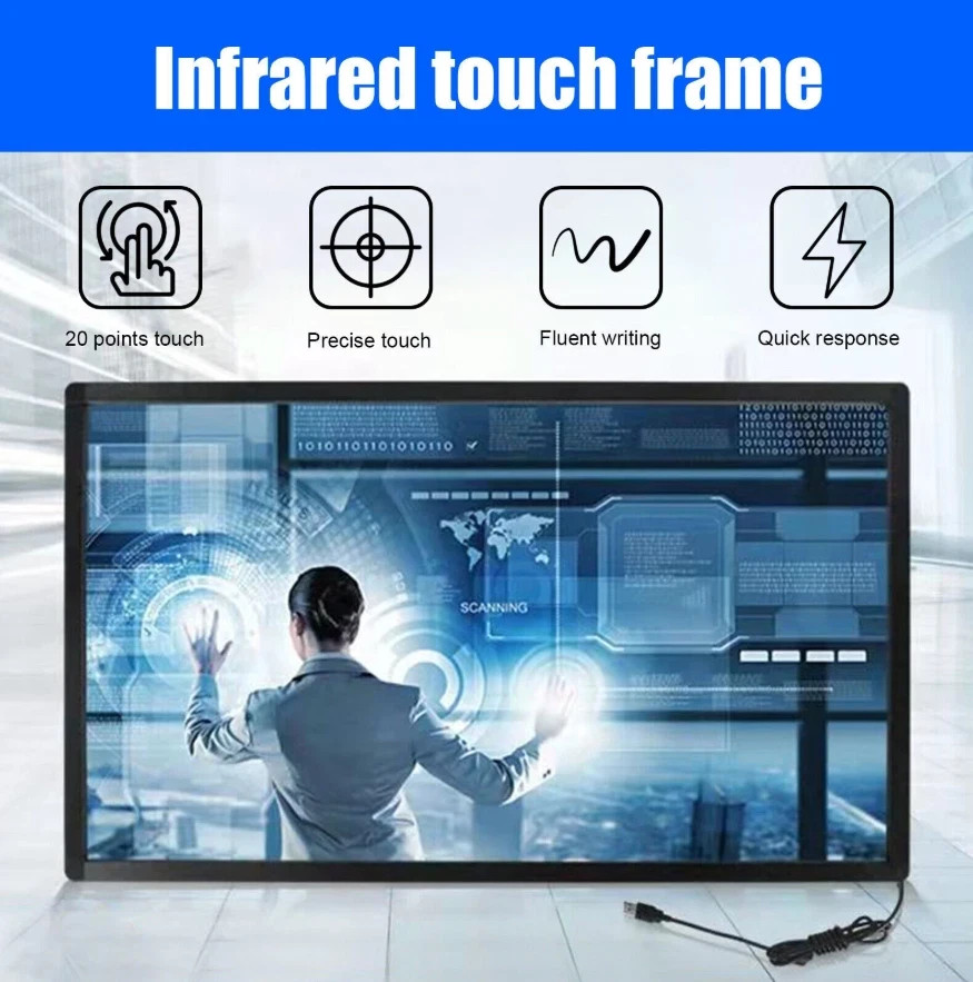 Infrared (IR) 70" Touchscreen Overlay (Fits over 70" screen)