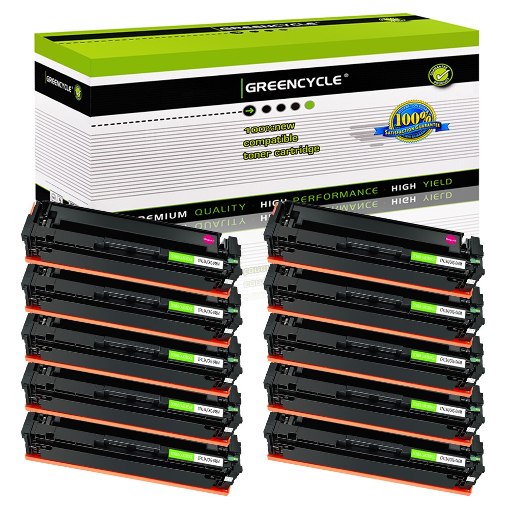 10PK CF413A Magenta Toner Cartridge Fits For HP Laserjet Pro MFP M452dw M477fdw