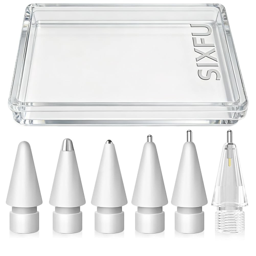 Durable Replacement Tips for Apple Pencil - 6 Pack Accessories for iPad Pro