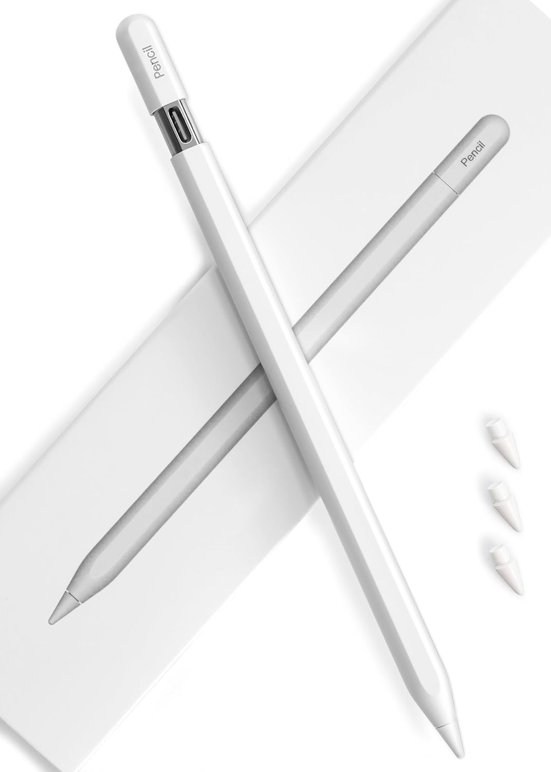 USB-C Pencil for Apple Ipad 2018-2026: Slide-Switch & Hidden-Port | Stylus Pen w