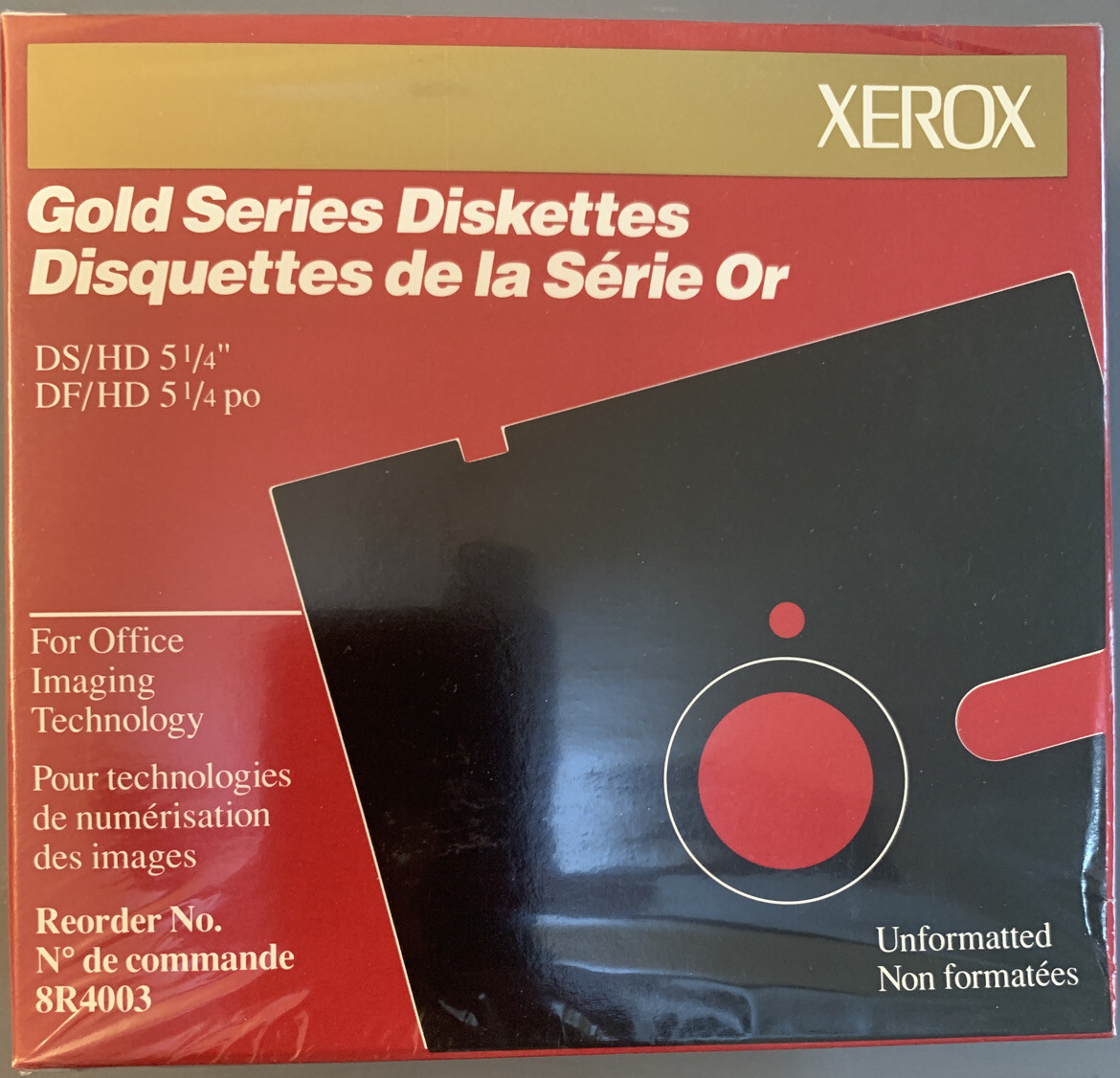 Xerox Gold Series Diskette / Floppy Disk / Box contains 10 diskettes / Brand New