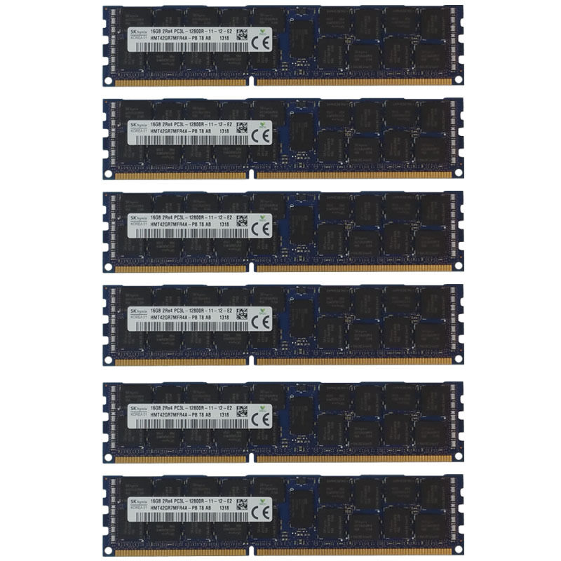 96GB Kit 6x 16GB HP Proliant BL460C BL420C BL660c DL160 DL360E G8 Memory Ram