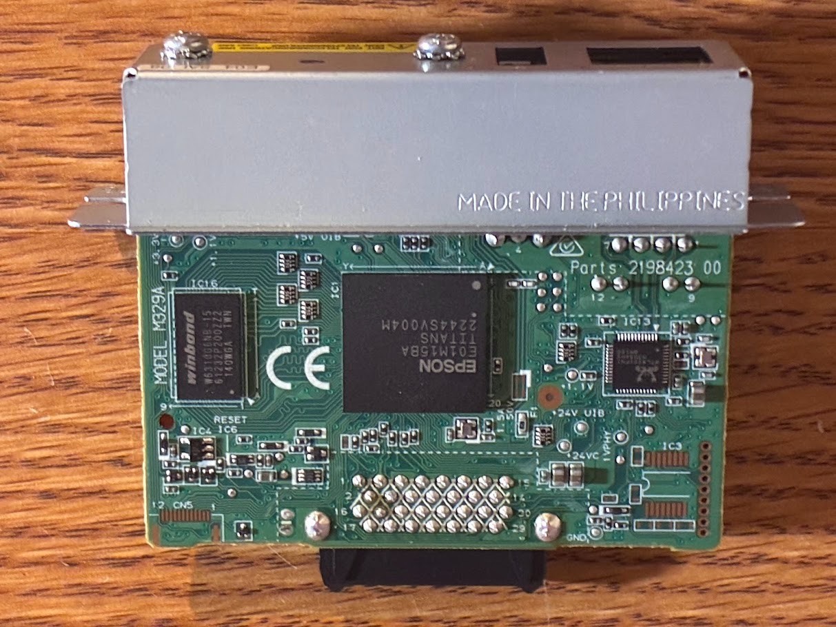Epson UB-E04 M329A Genuine Ethernet USB Network Interface Card TM Printer