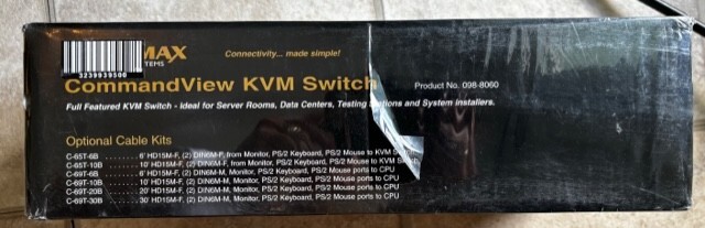 Signamax COMMANDVIEW 6-PORT KVM SWITCH Factory Sealed NIB NOS NEW