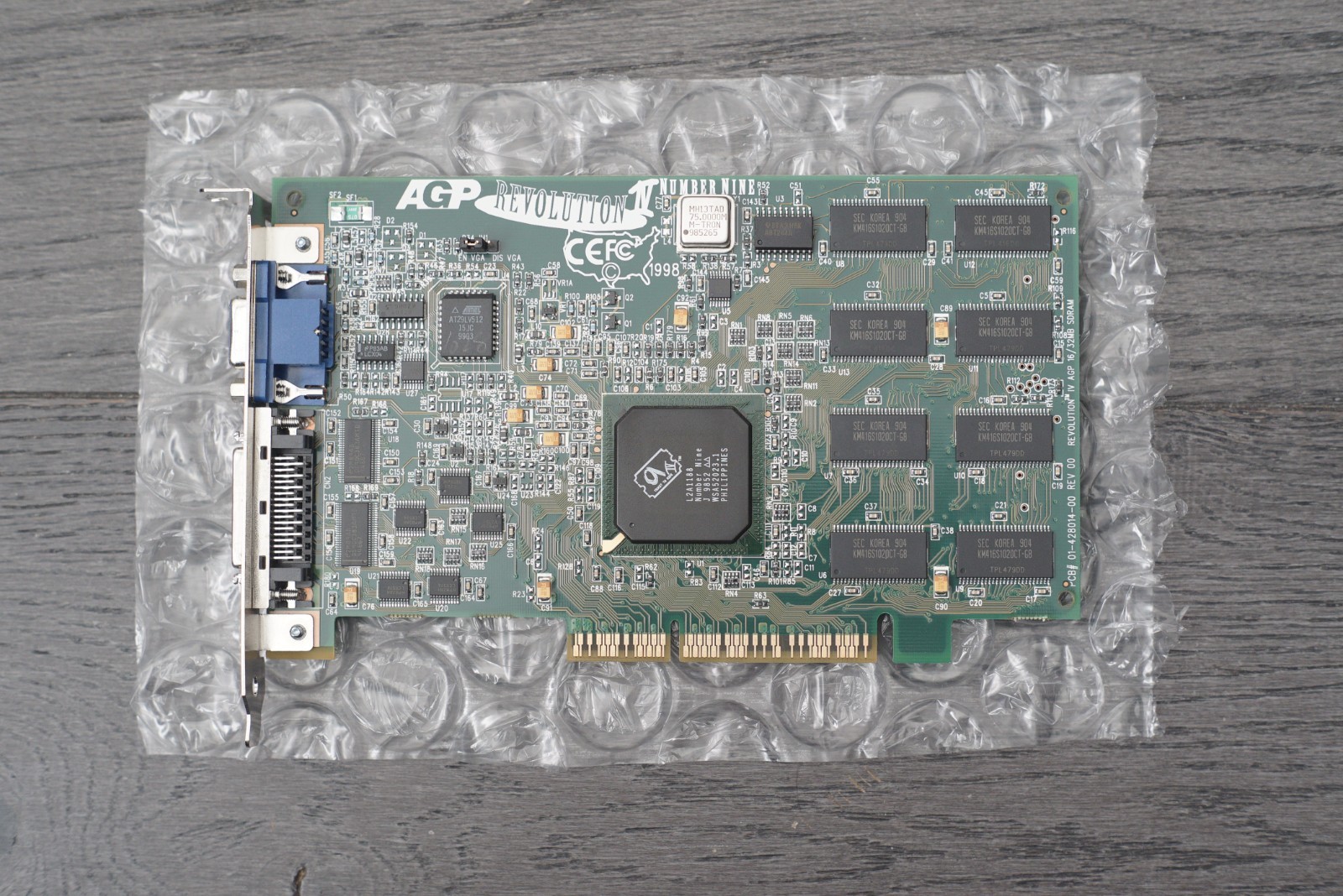 AGP Revolution IV Number Nine 32MB SDRAM AGP VGA OpenLDI SGI Graphics Card