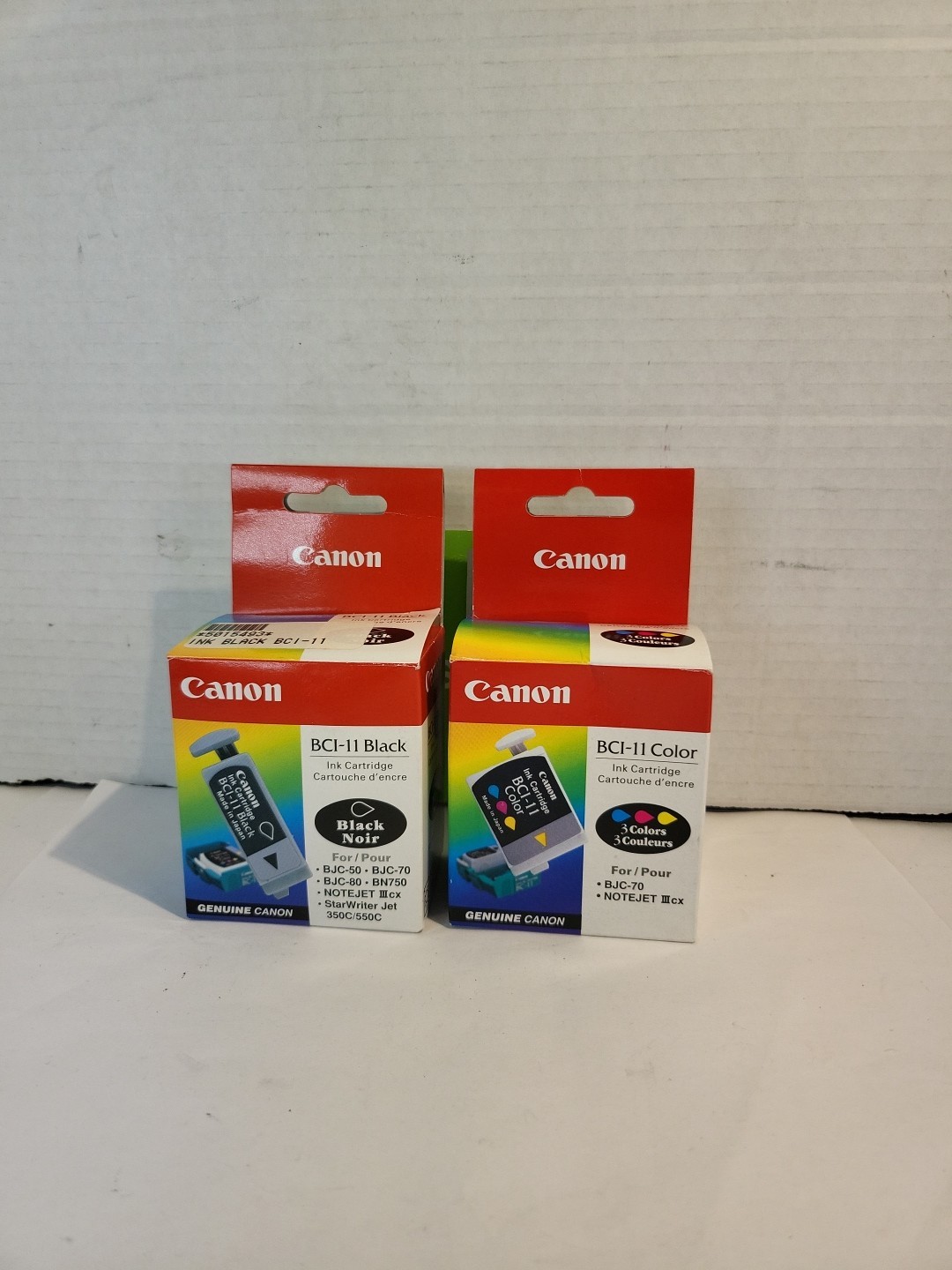 2 Canon BCI-11 Black Tri-Color Ink Cartridge Combo New