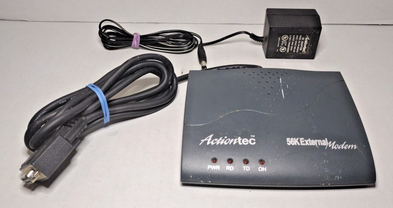 Actiontec EX560LKA 56K External Modem With Power cord