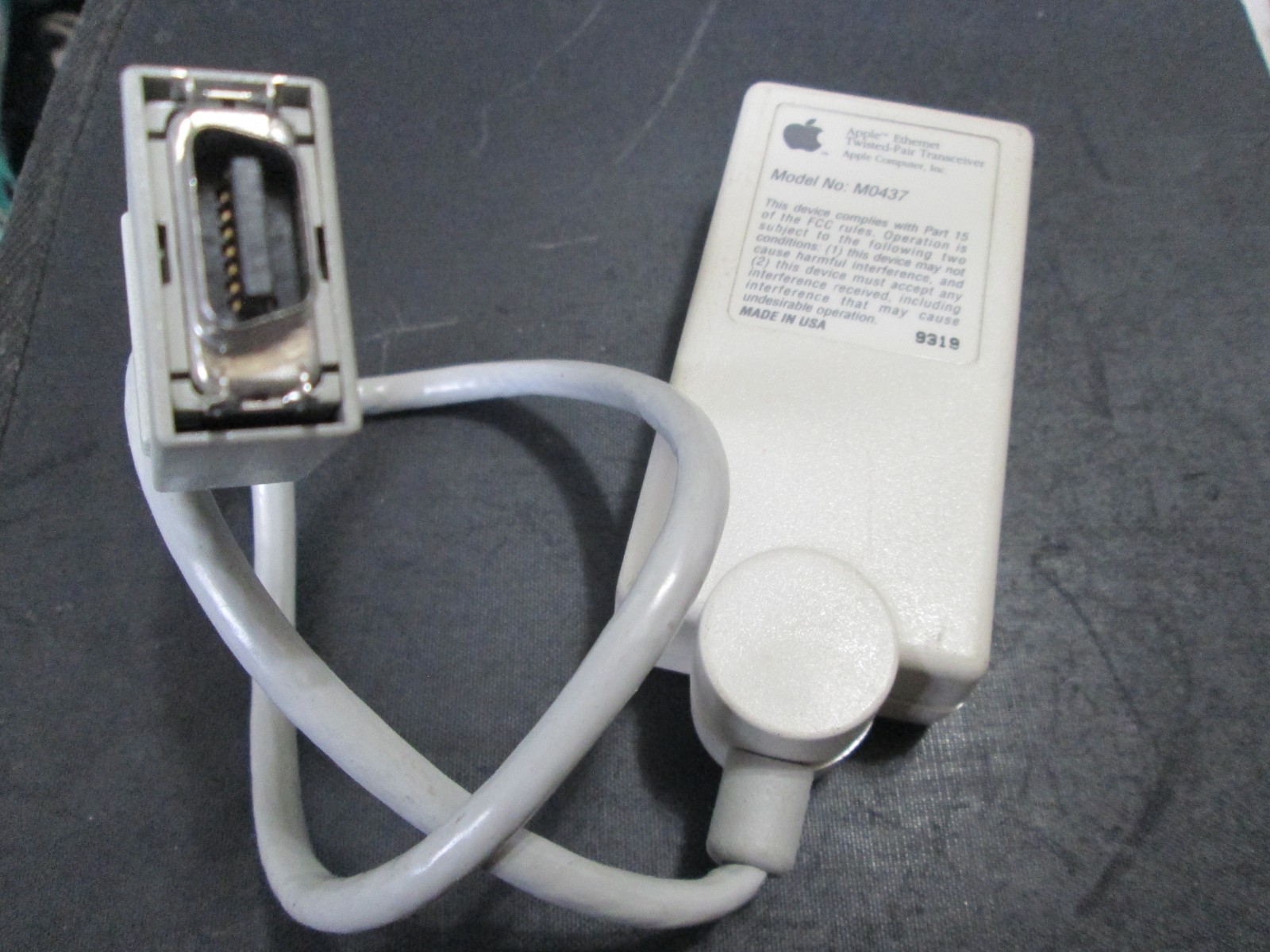 Vintage Apple  M0437 Ethernet Twisted-Pair Transceiver