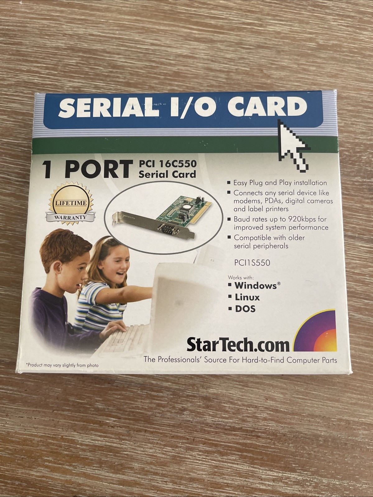 Single port PCI 16C550 PCI Serial I/O Card