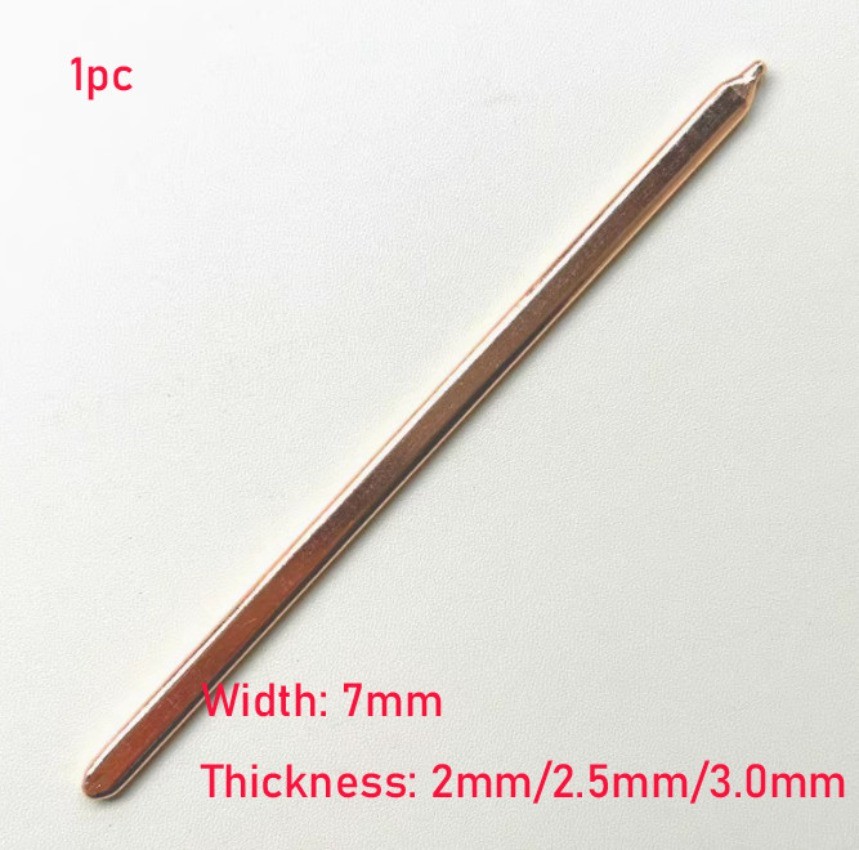 1*Copper Flat Heat Pipe for Cooling Laptop CPU/GPU Heatsink 40-400mm L Width 7mm
