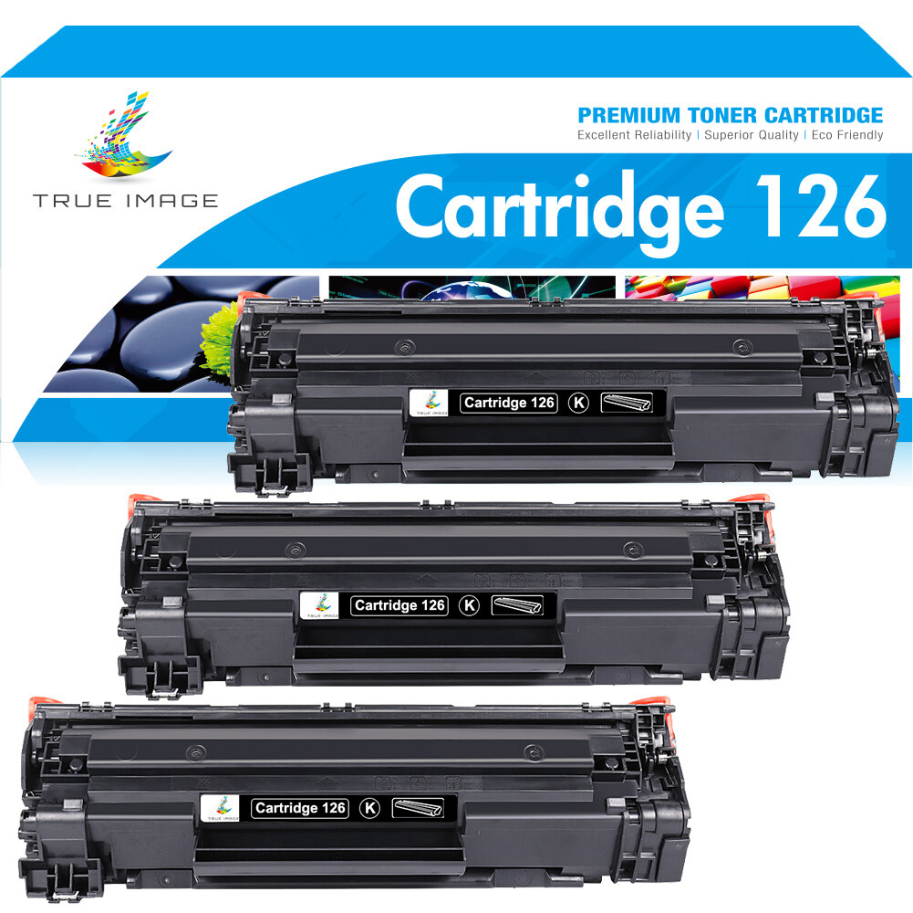 3 PK C126 CRG-126 Toner Cartridge For Canon ImageClass LBP6200 LBP6230dw Printer