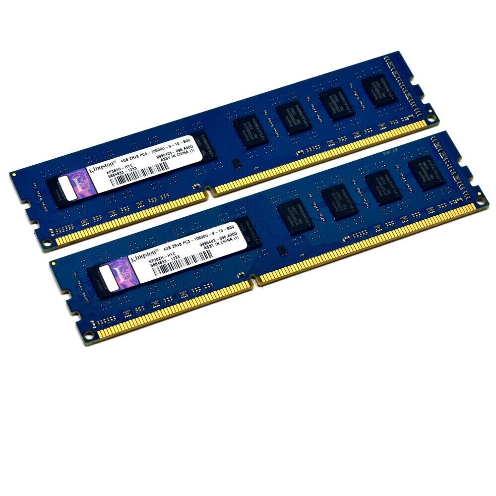 Kingston 8GB 2x4GB RAM KP382H-HYC 1333MHz DDR3 Desktop Memory PC3-10600U