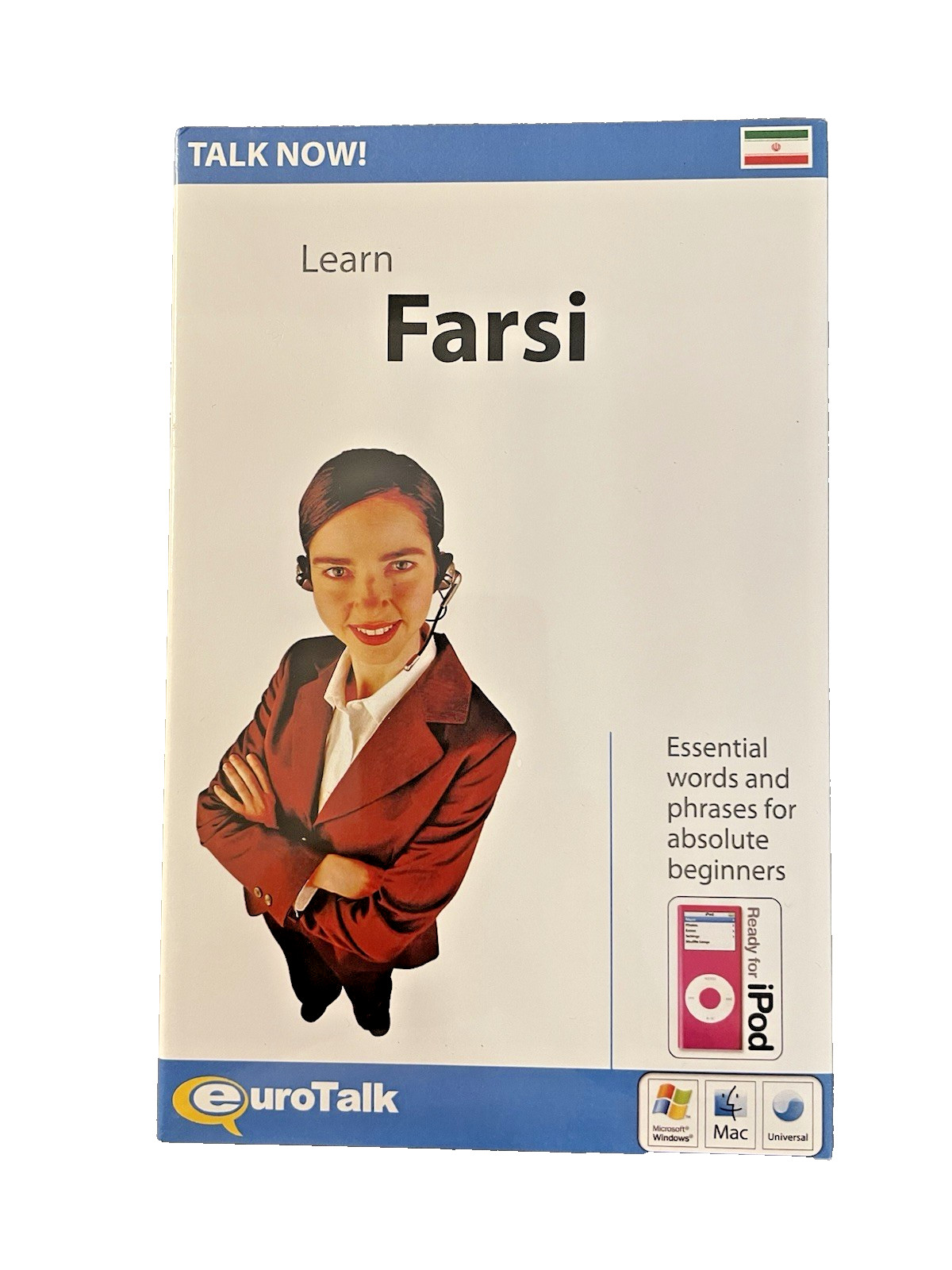 Talk Now Learn Farsi Book and CD-ROM For Absoute Begineers Language Learning