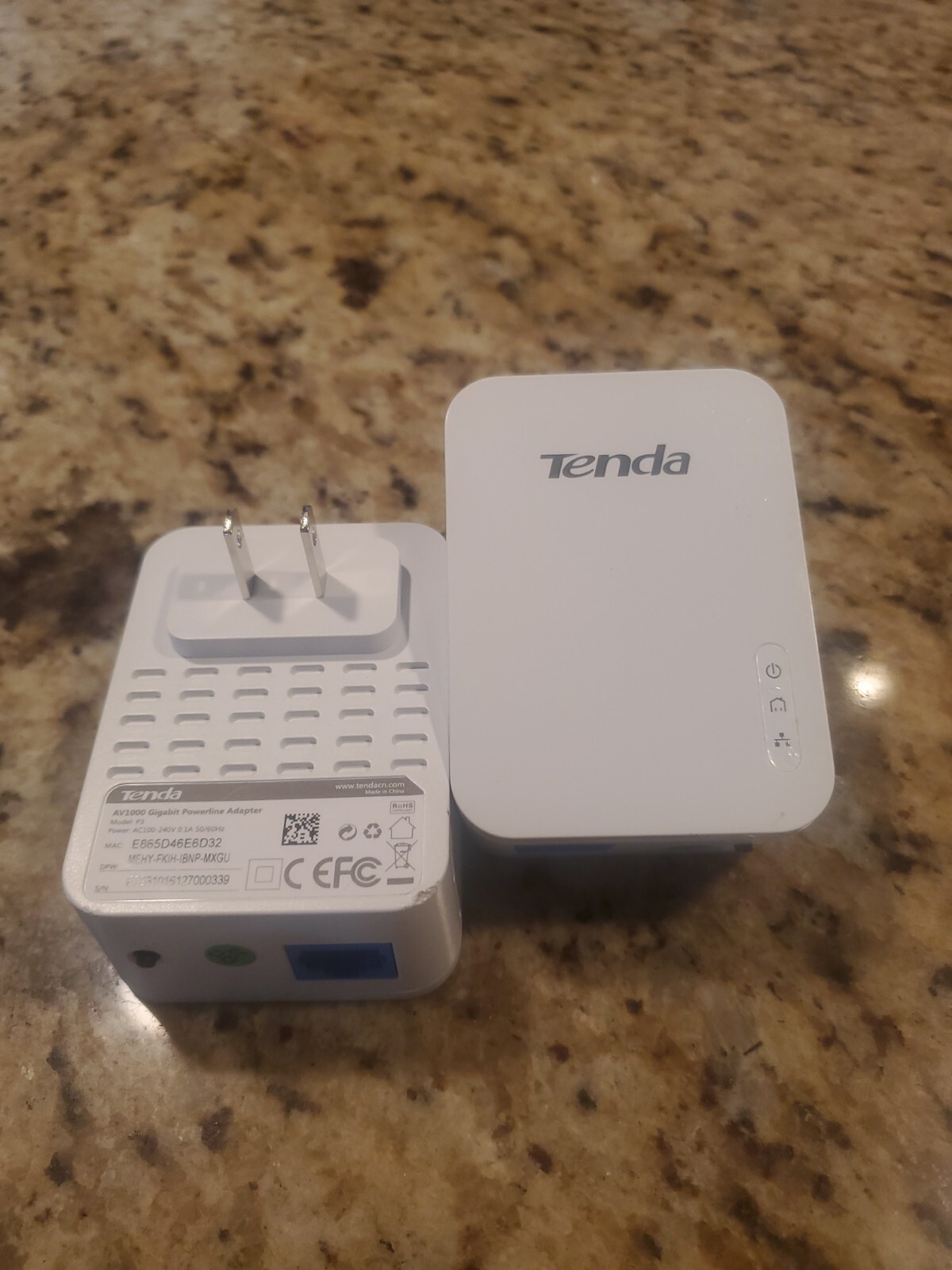 Tenda P3 Av1000 Gigabit Powerline Adapter - 2 PACK 