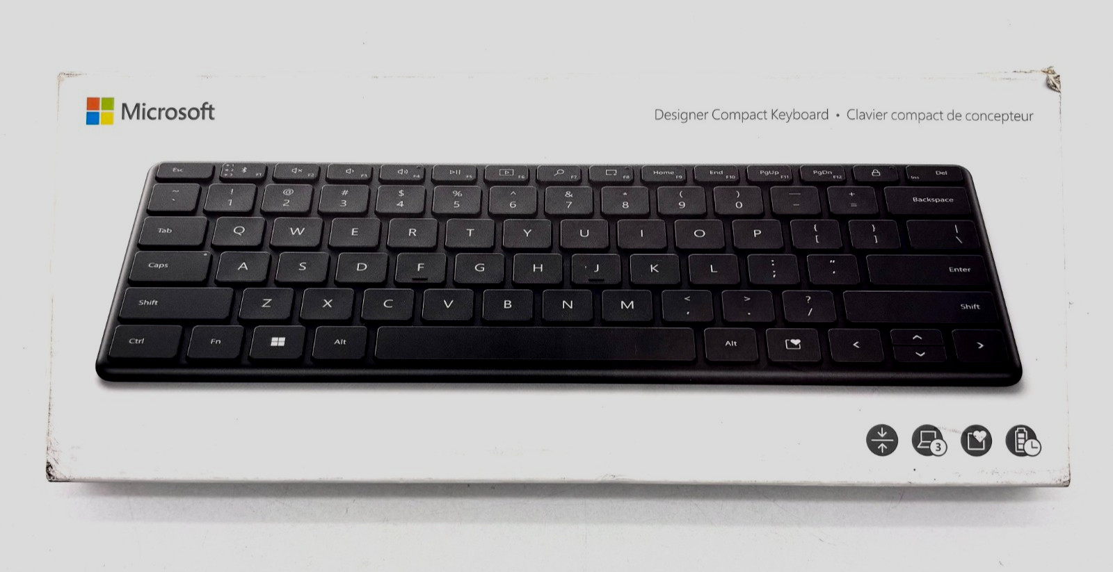 Microsoft 21Y-00001 Bluetooth Compact Keyboard Black Brand New
