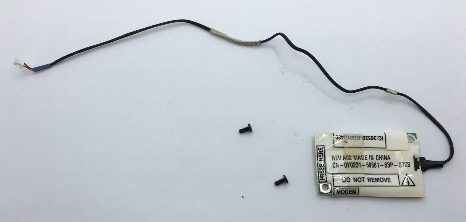 Dell Inspiron 710M Laptop Computer Modem RD01-D480 CN-0Y0231 & Screws