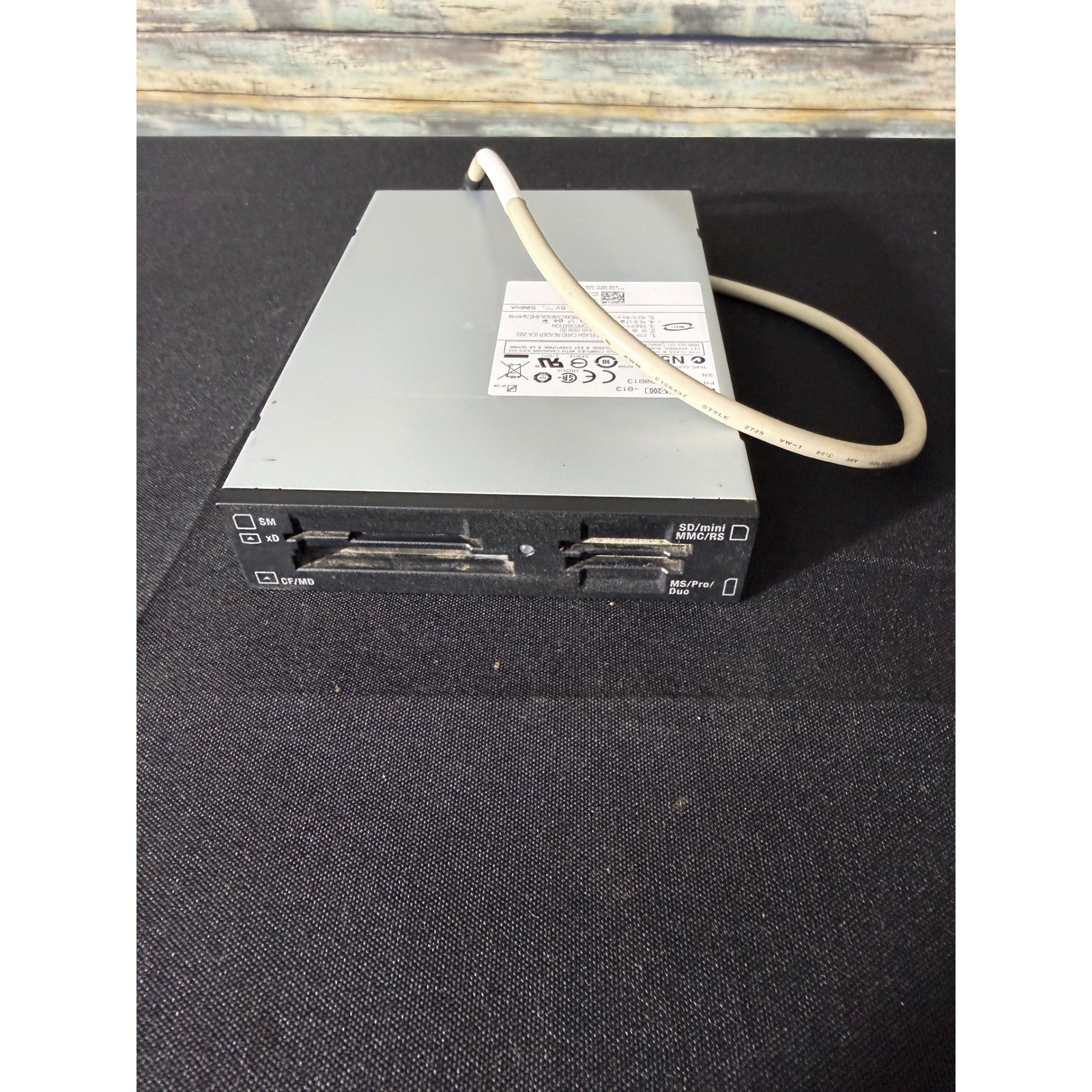 TEAC CA-200 Internal Flash Card Reader 3.5" Black Excellent 0XN068 SD CF MS xD