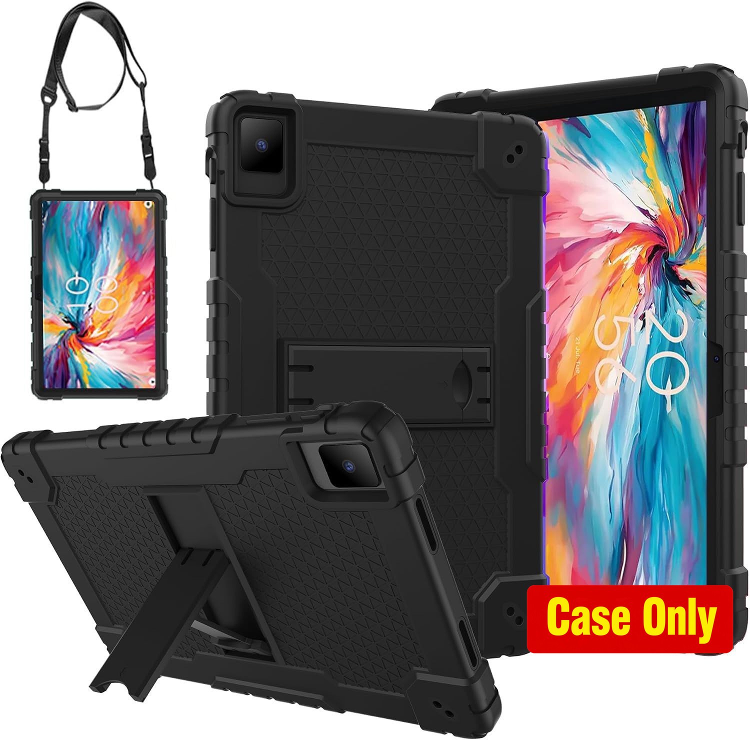 Case for TCL Tab Pro 5G Tablet, Shockproof Armor, Rotating Kickstand Included