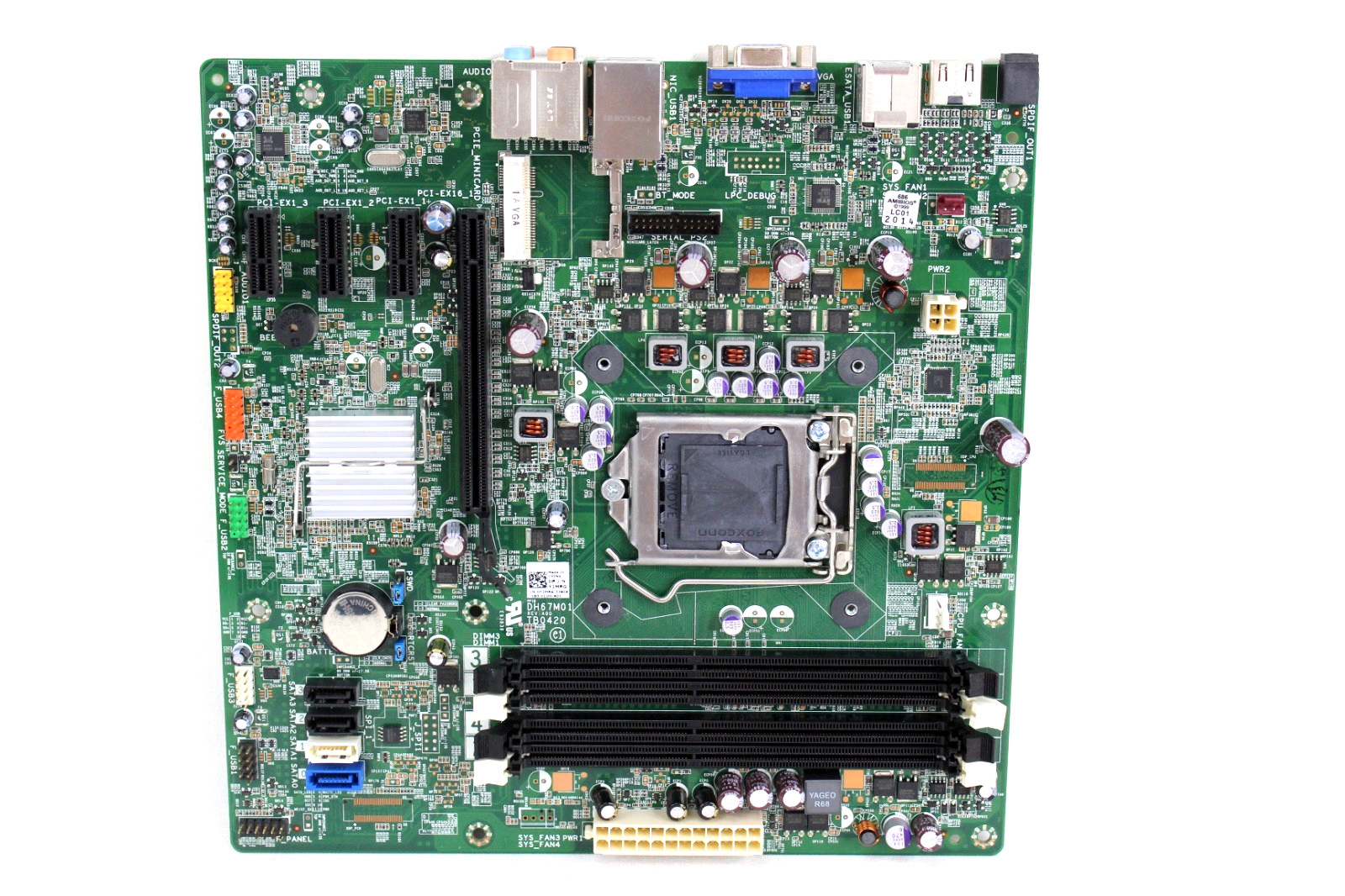 Dell DH67M01 TB0420 Foxconn LGA1155 Tower Computer Motherboard Mother Board