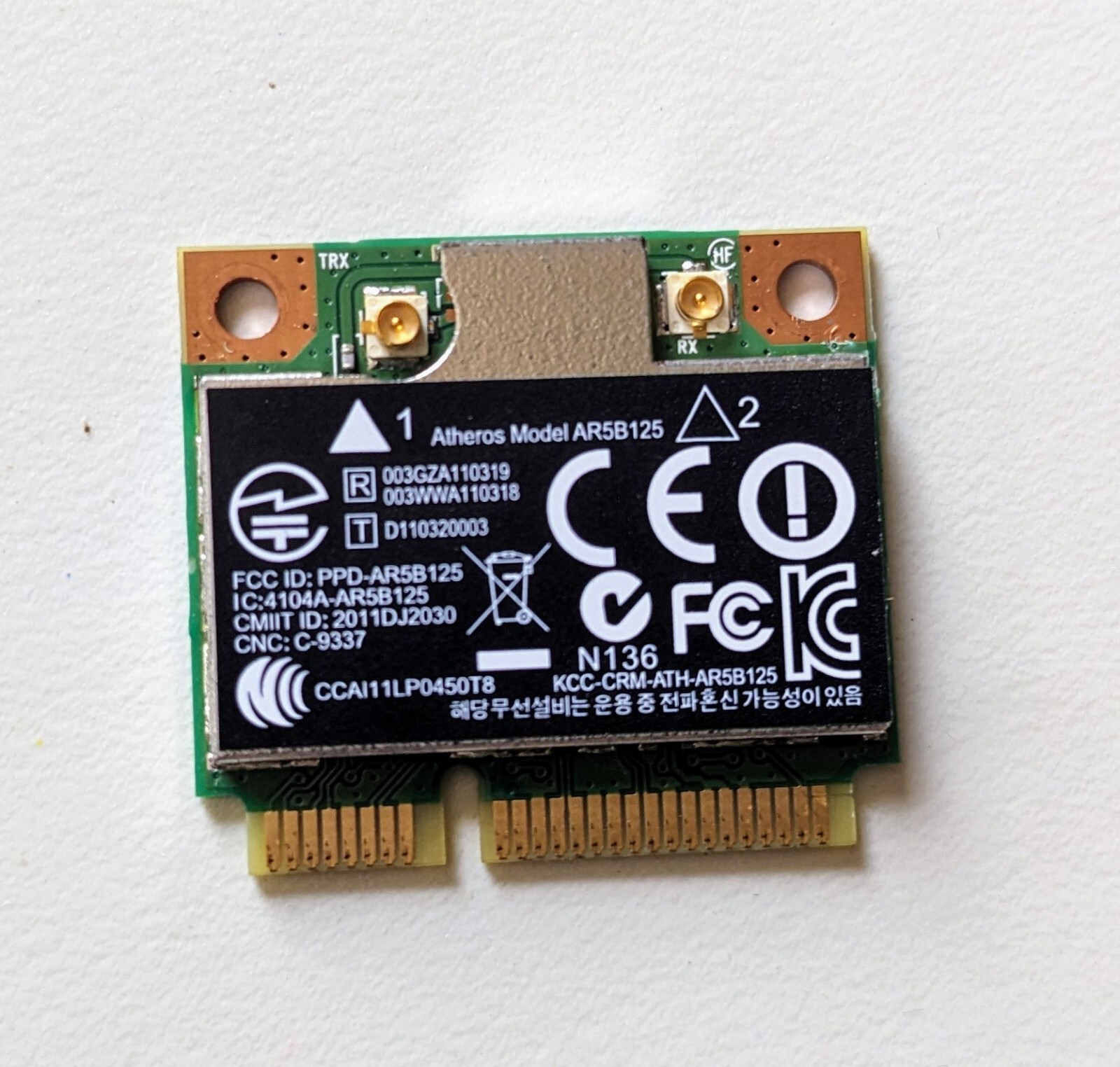 Atheros AR5B125 Wireless Mini PCI-E Card Module 675794-001