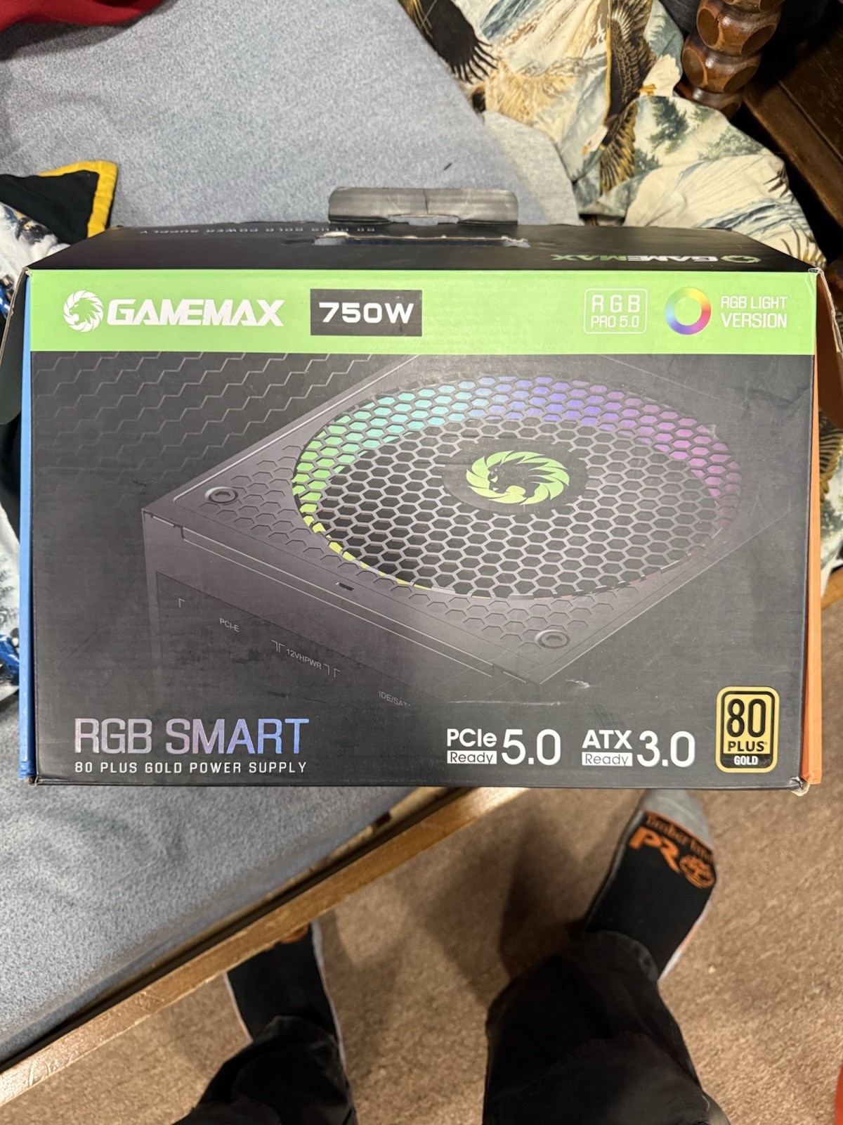 GAMEMAX 750W Fully Modular ARGB Power Supply, ATX3.0 & PCIE 5.0, 80 Plus Gold