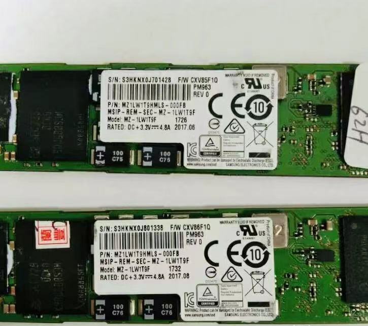 1.92TB SSD SAMSUNG PM963 M.2 MZ-1LW1T9F MZ1LW1T9HMLS-000FB Solid State Drive