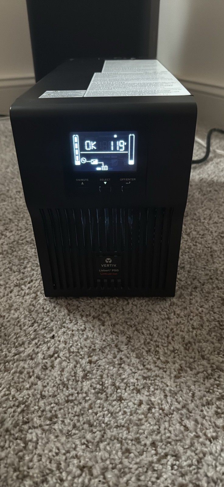 Vertiv Liebert PSI5 Lithium-Ion UPS 1500VA/1350W 120V AVR Mini Tower
