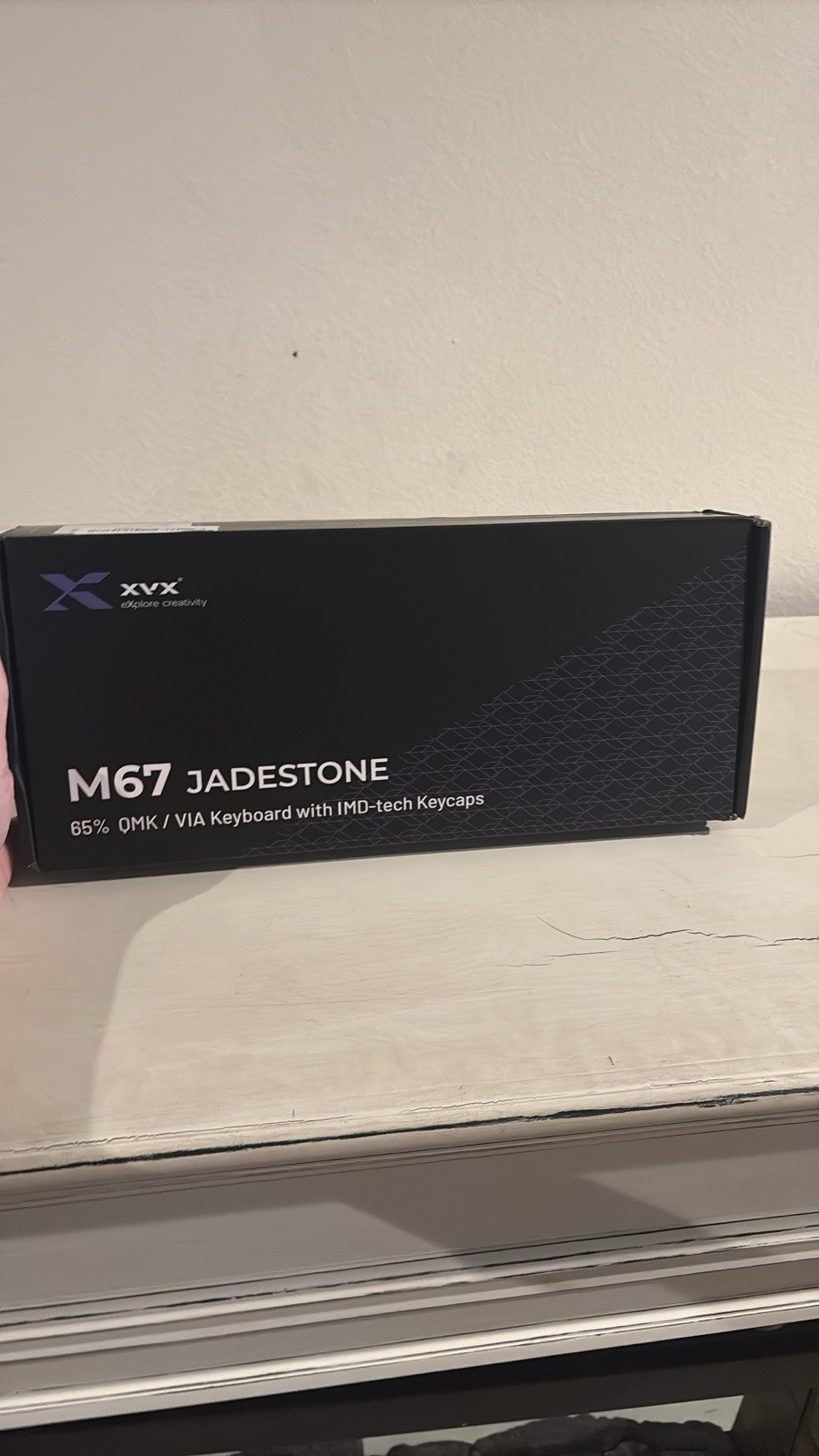 XVX M67 Jadestone 65% QMK/VIA Wired Mechanical Keyboard, Black, English QWERTY