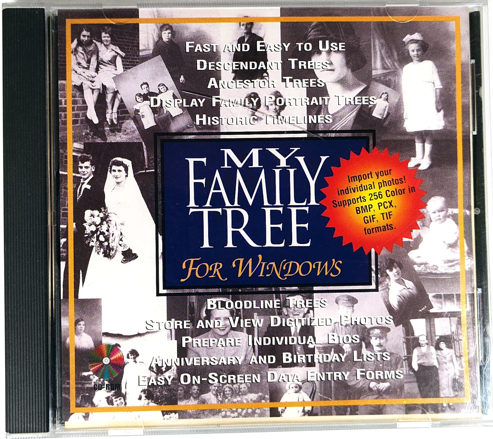 My Family Tree, DSR Software, (1994, Windows 3.1, Win 95 only) Vintage - READ