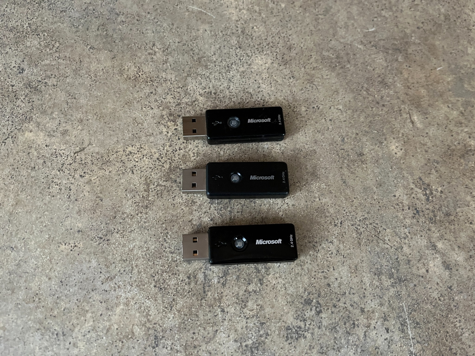 LOT OF 3 Microsoft 1123 2.4Ghz Transceiver USB Dongle Wireless  Keyboard/Mouse
