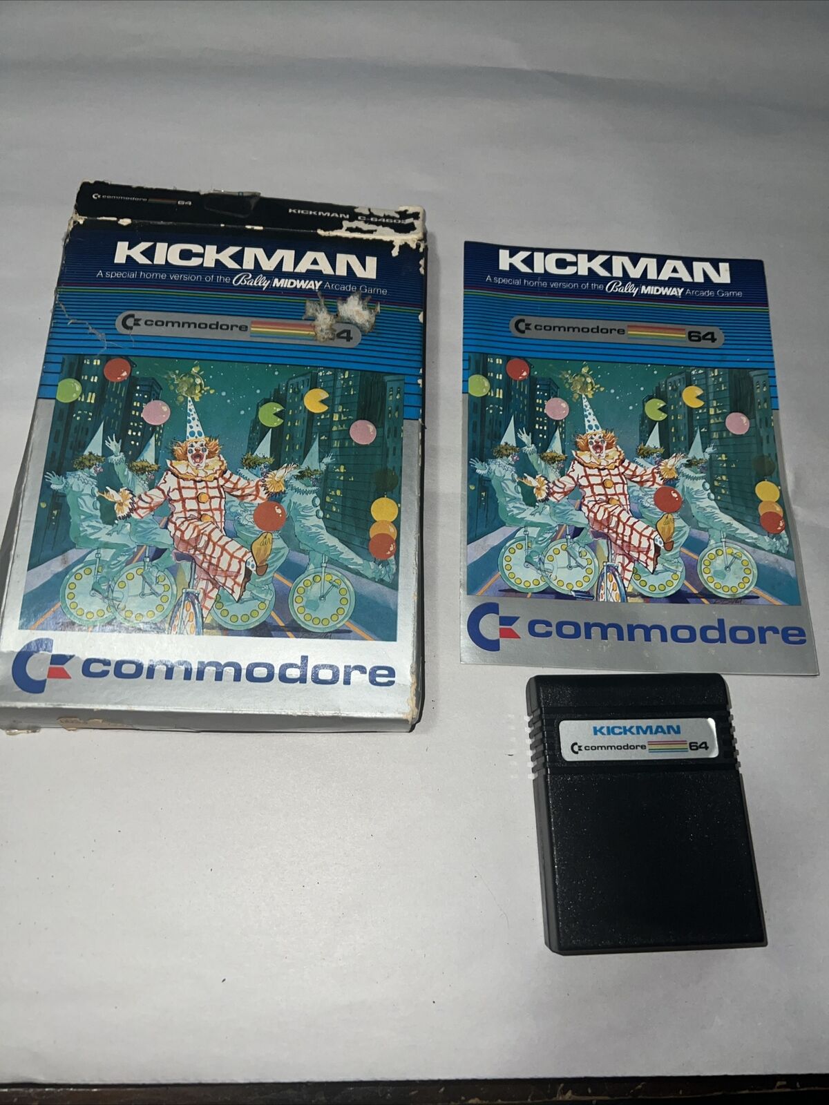 Vintage Commodore 64 Kickman Bally Midway Game with Box, Manual Untested