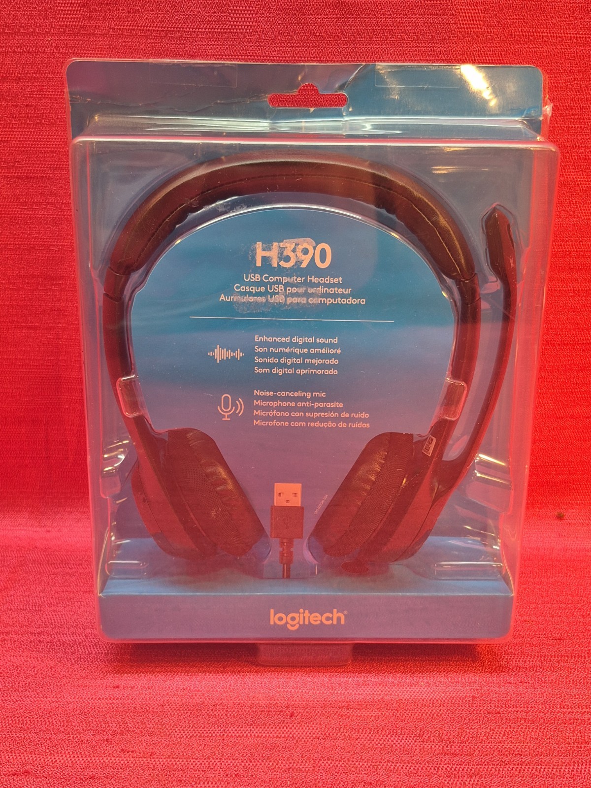 Logitech H390 ClearChat Comfort USB Wired Headset Noise Canceling Mic Logi