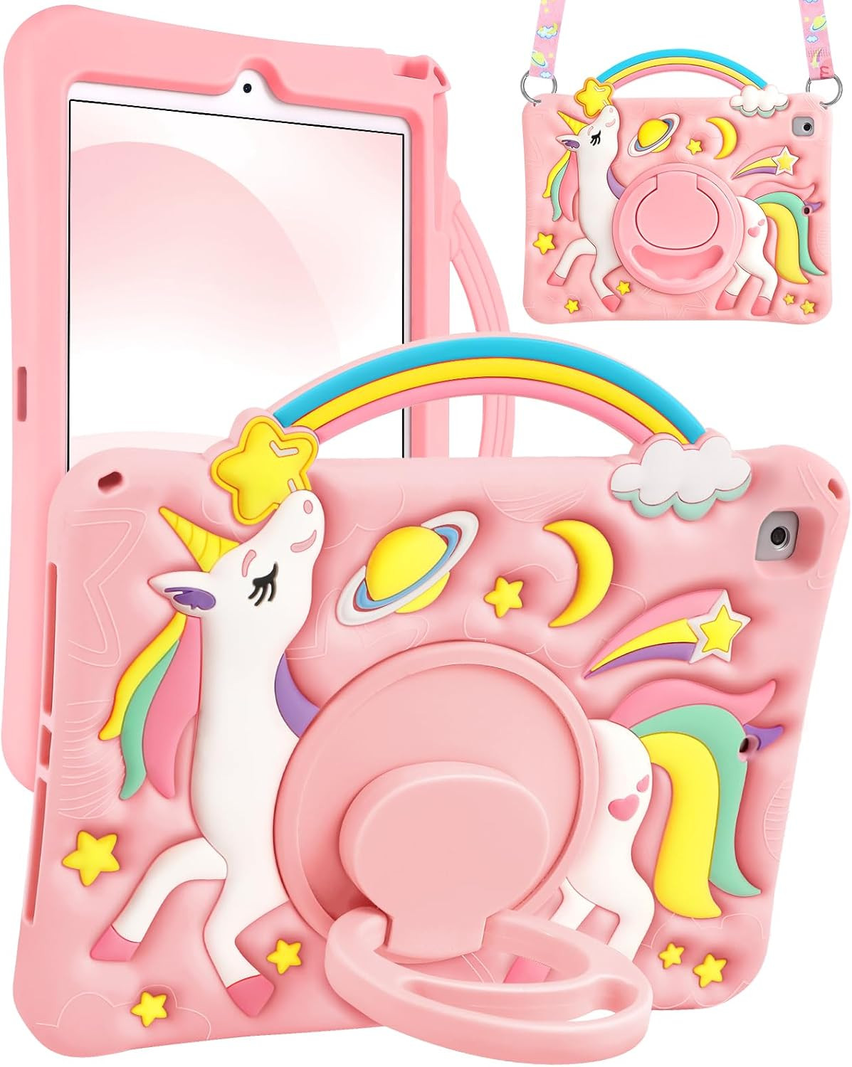 Boaretiu for Ipad 6Th/5Th Generation Case 9.7 Inch - Cute Cartoon Unicorn Soft 3
