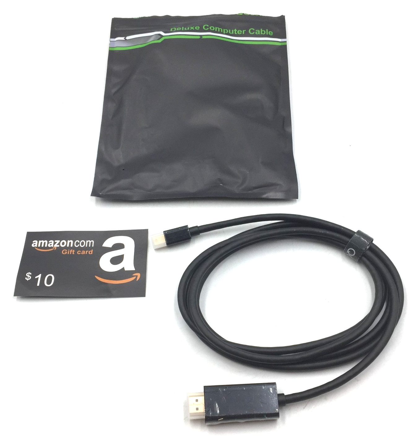 NEW SEALED PACK QGeeM Deluxe Computer Cable Mini DisplayPort To HDMI X002M196UB