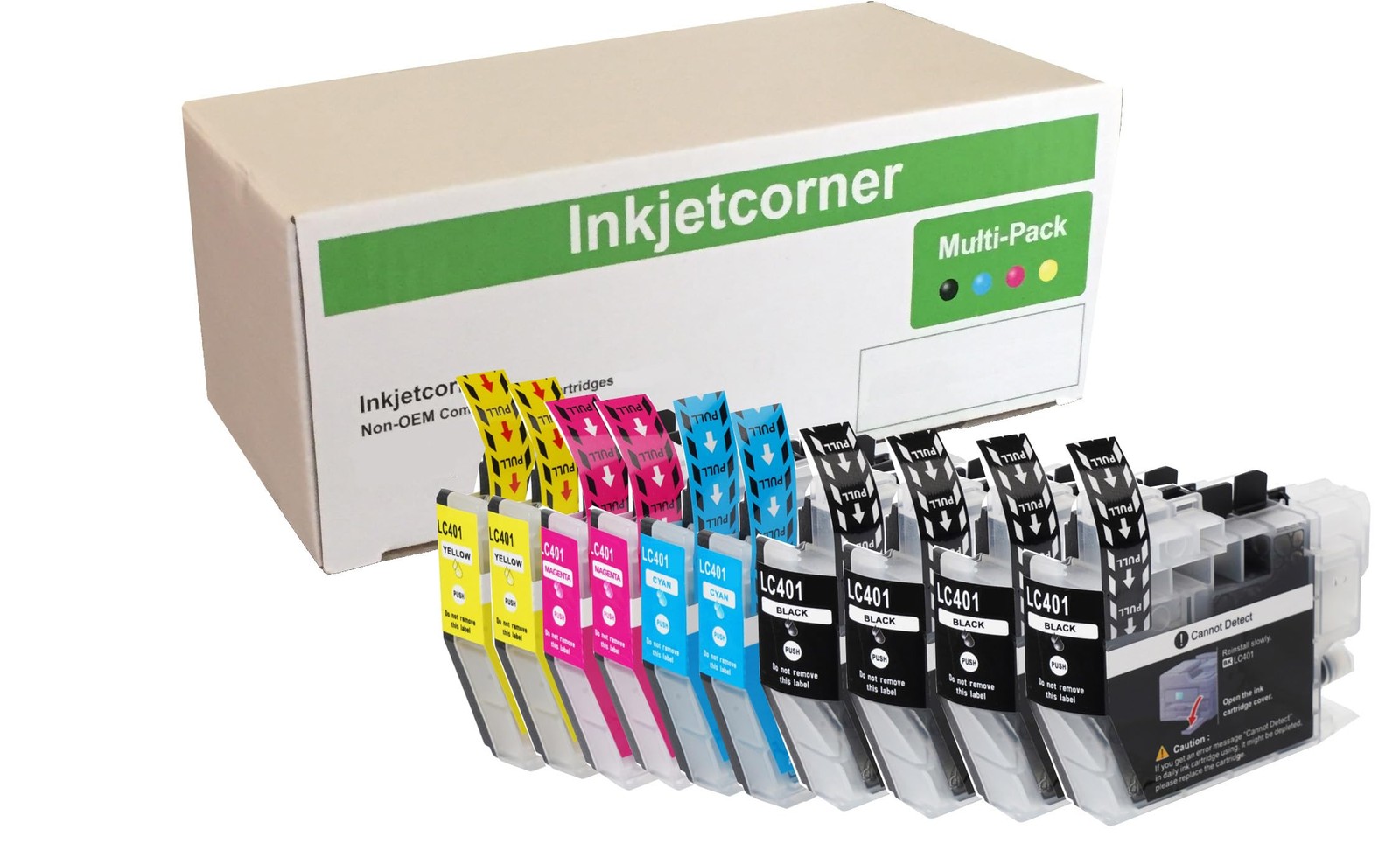 Ink Cartridges for LC401 LC-401, 10-Pack