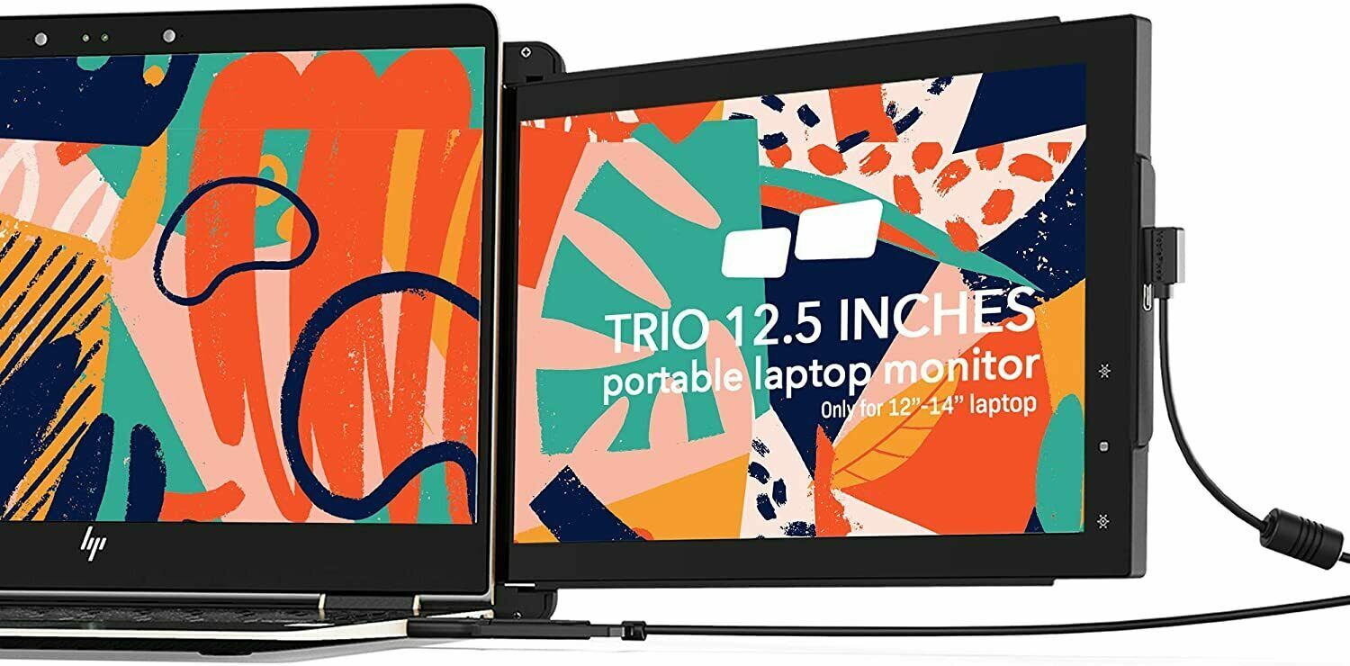 Mobile Pixels Trio Portable Monitor for Laptops, 12.5" Full HD IPS Screens, USB
