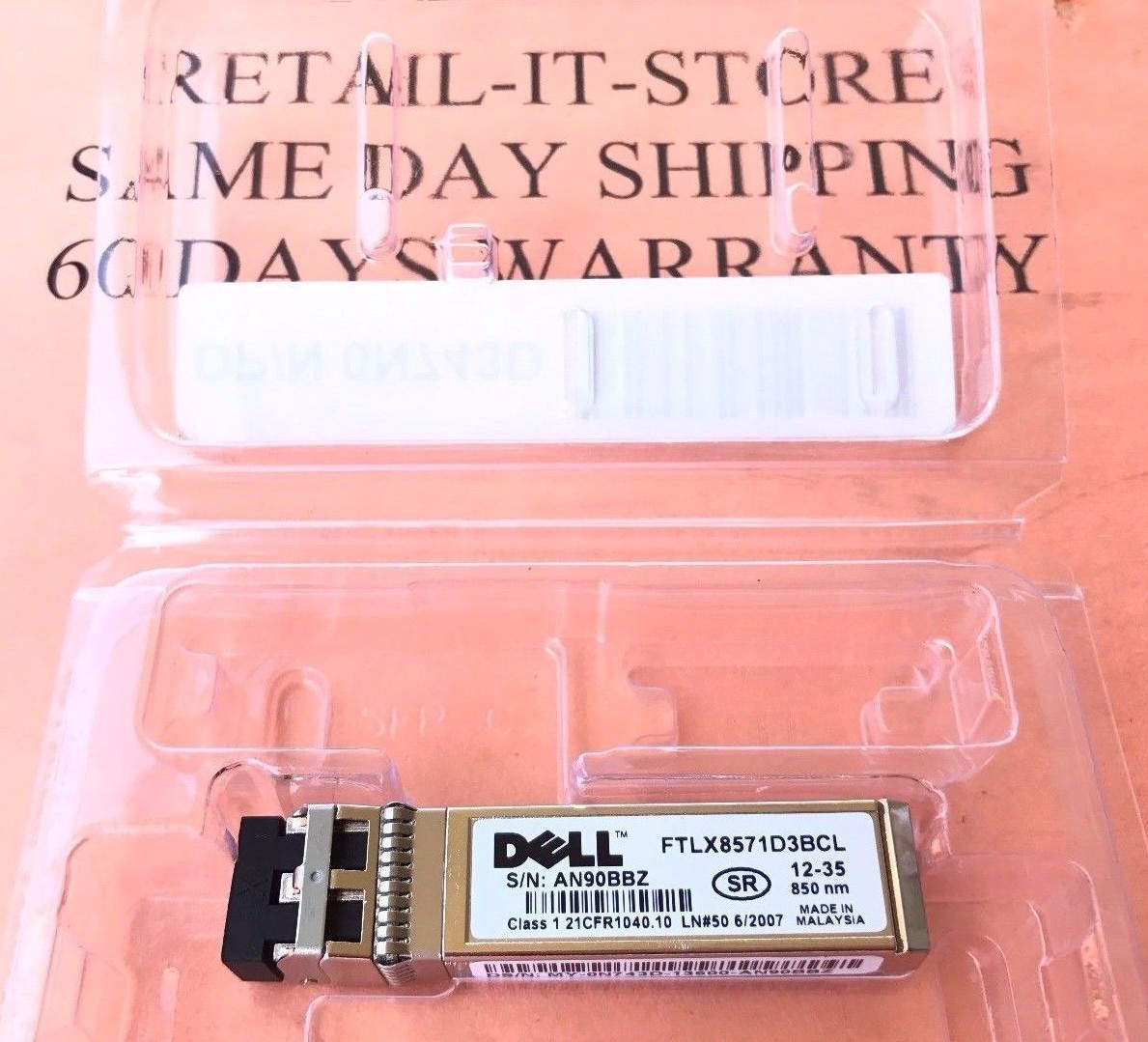 NEW Dell 10G SR SFP+ For PowerConnect 6224 6248 M6348 8100 5524 5524P 5548 5548p