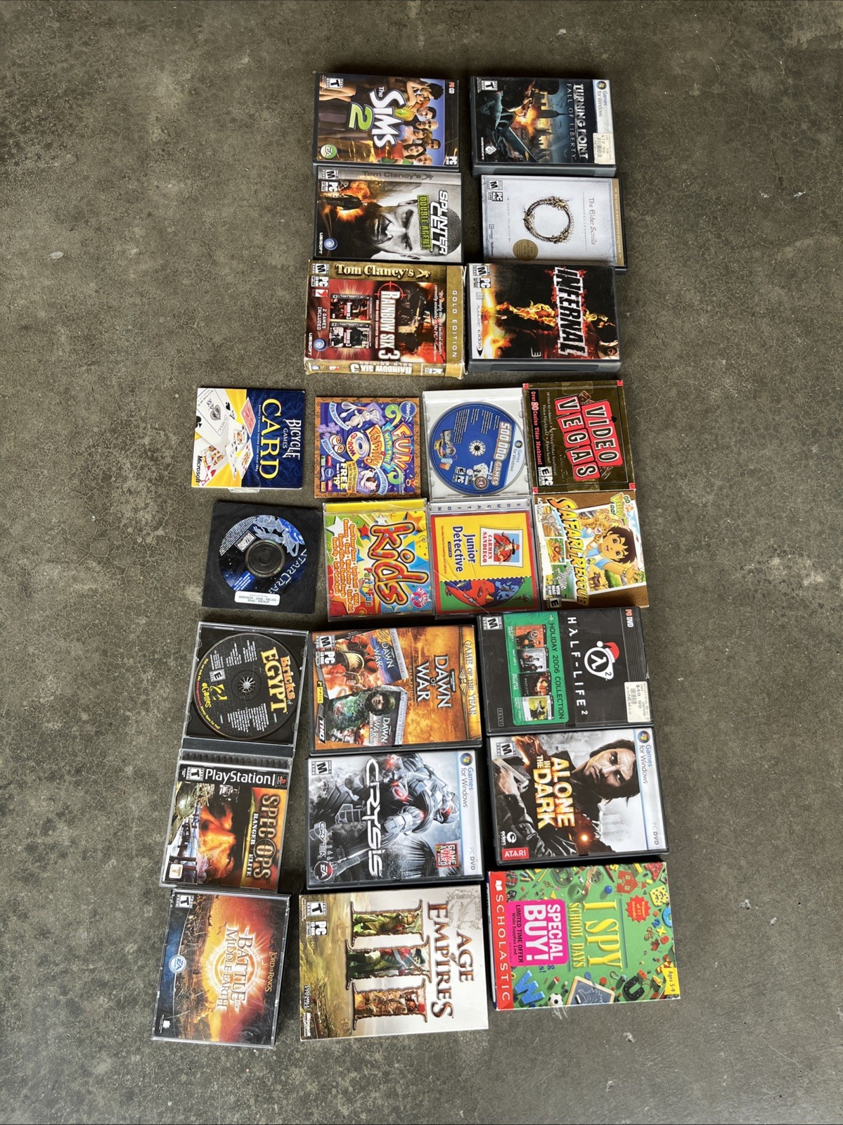 Loose Lot Of 23 Vintage PC CD-Rom Games
