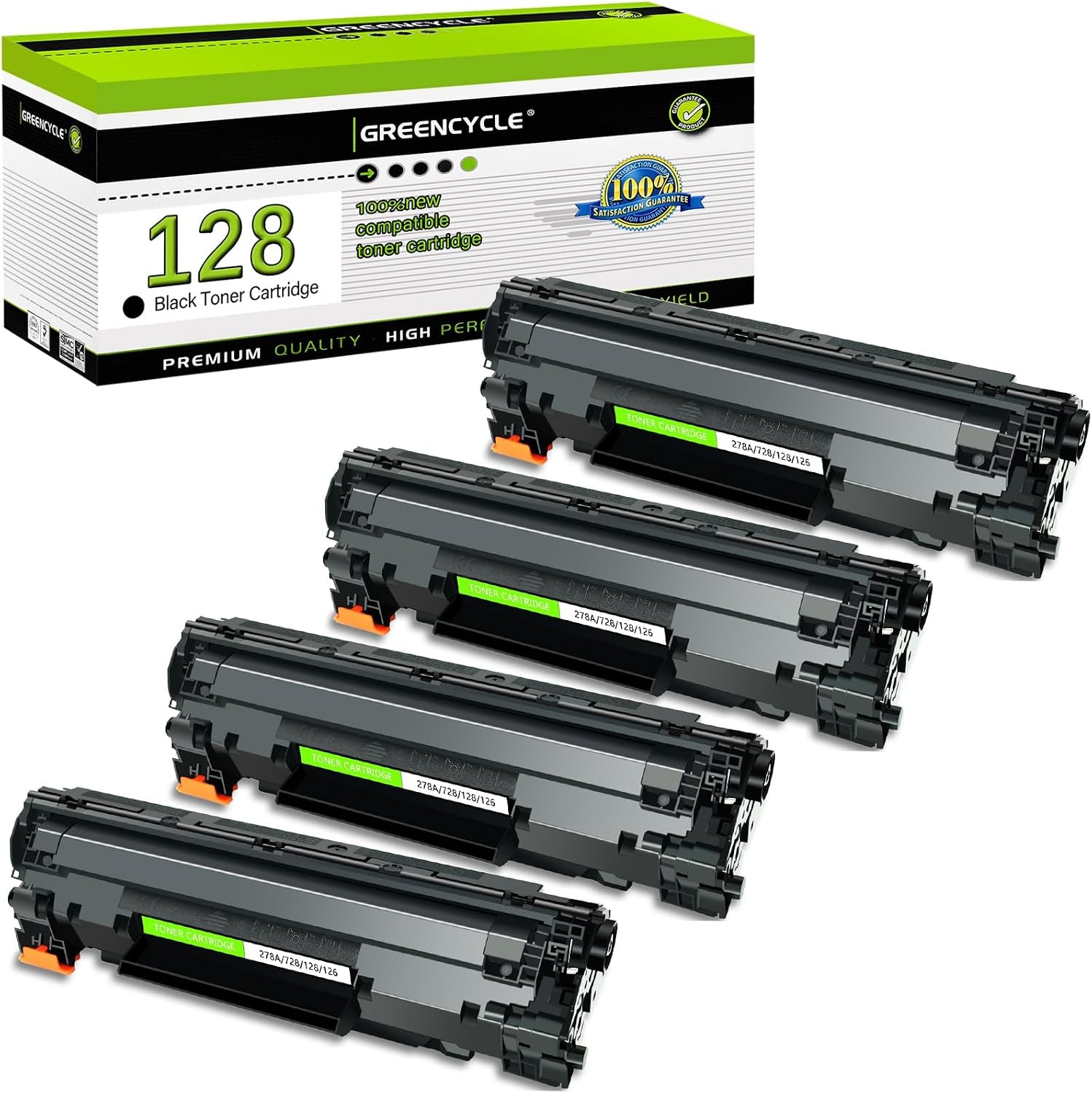 4PK CRG128 Toner Cartridge For Canon 128 ImageClass D530 D550 MF4770n MF4880dw