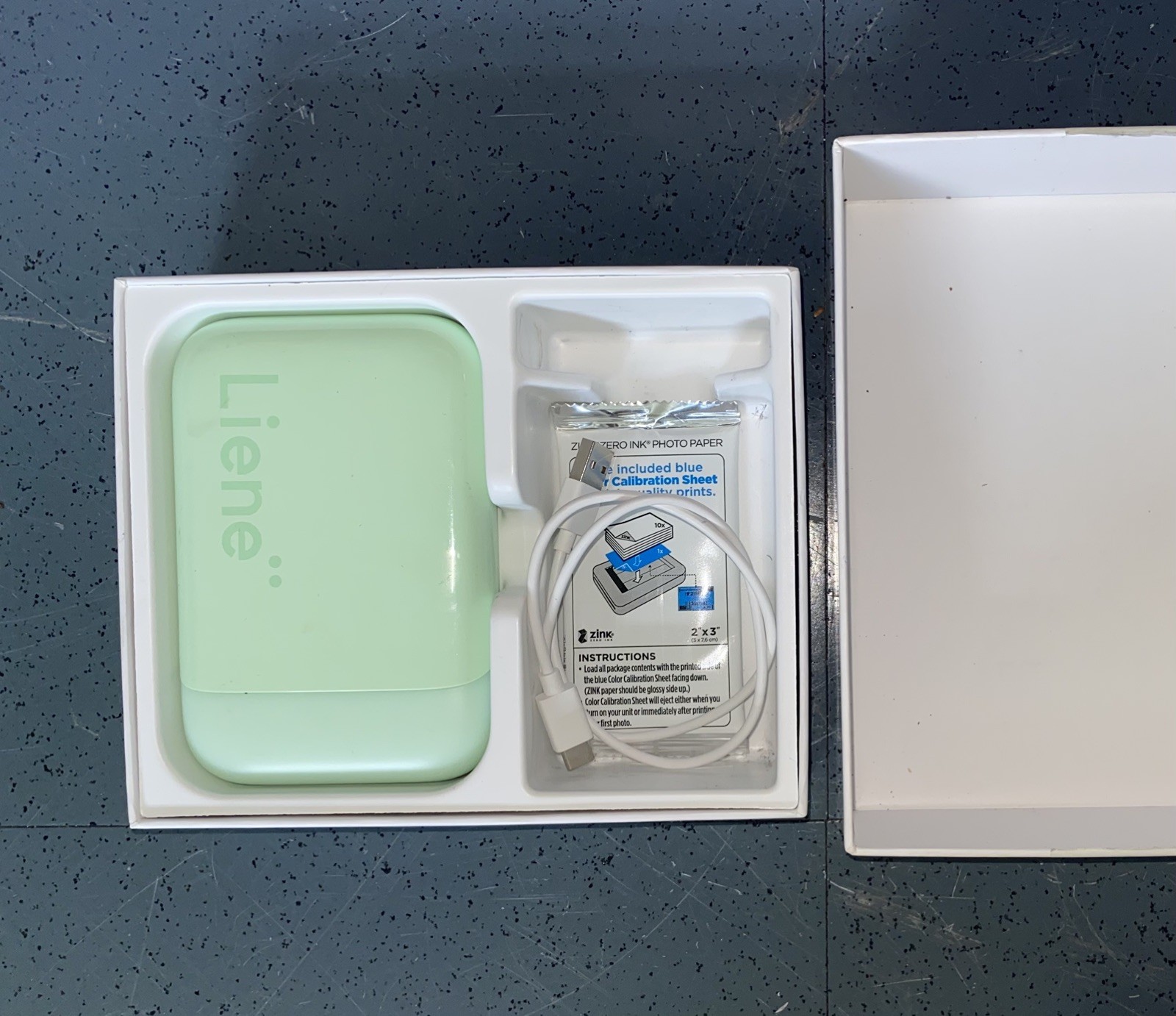 （Green）Liene 2x3” Photo Printer, Mini Instant Portable Color Mono Photo Printer