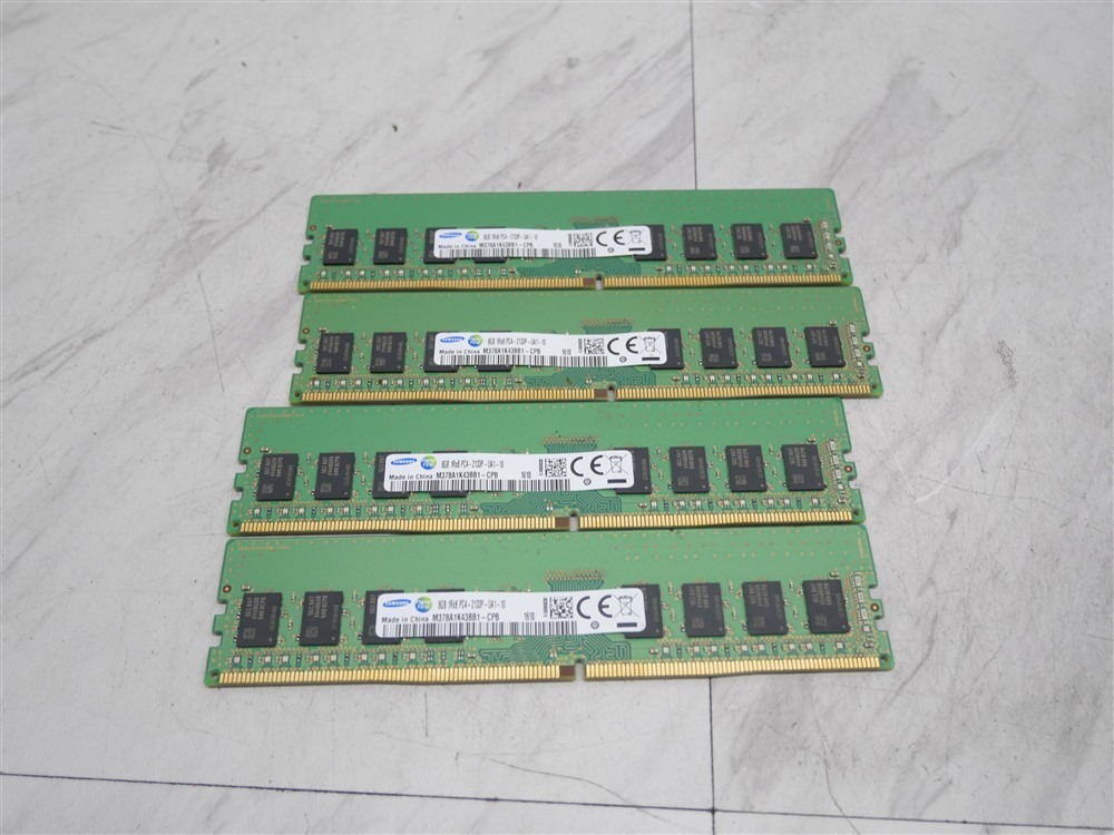 Lot of 4 8GB PC4-2133P DESKTOP APPROVED MEMORY RAM (SAMSUNG)
