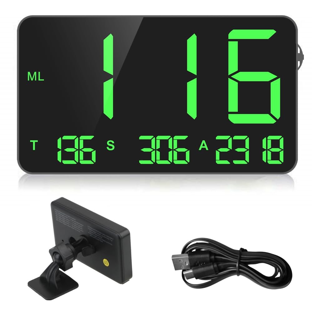 OinDoDi Digital GPS Speedometer Heads Up Display for Cars New HUD MPH