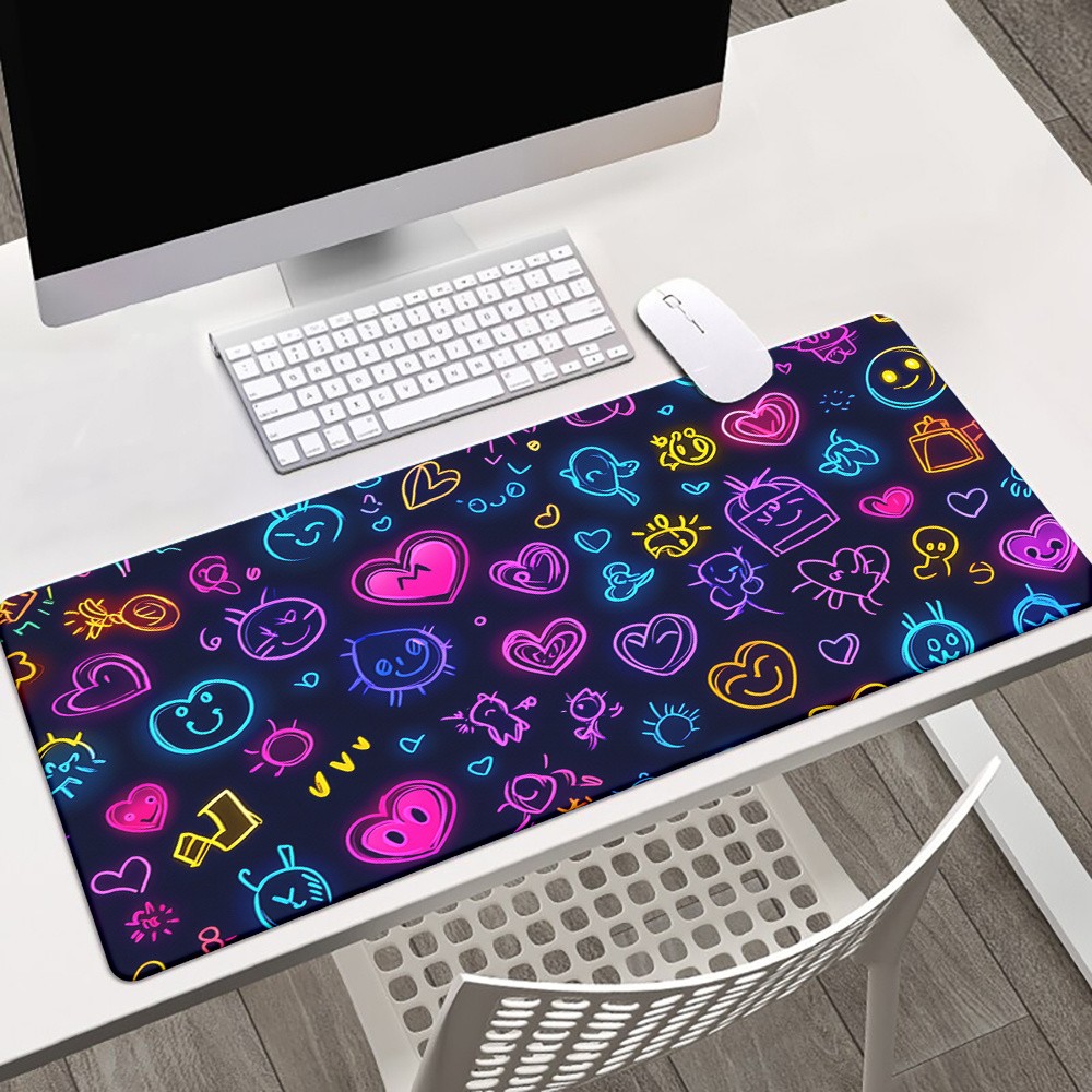 1pc of Symbol-Printed Gaming Mouse Pad, Suitable for Office And Computer Use,