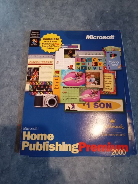 RARE Microsoft Home Publishing Premium 2000 Graphics Hallmark Connections 6 CD
