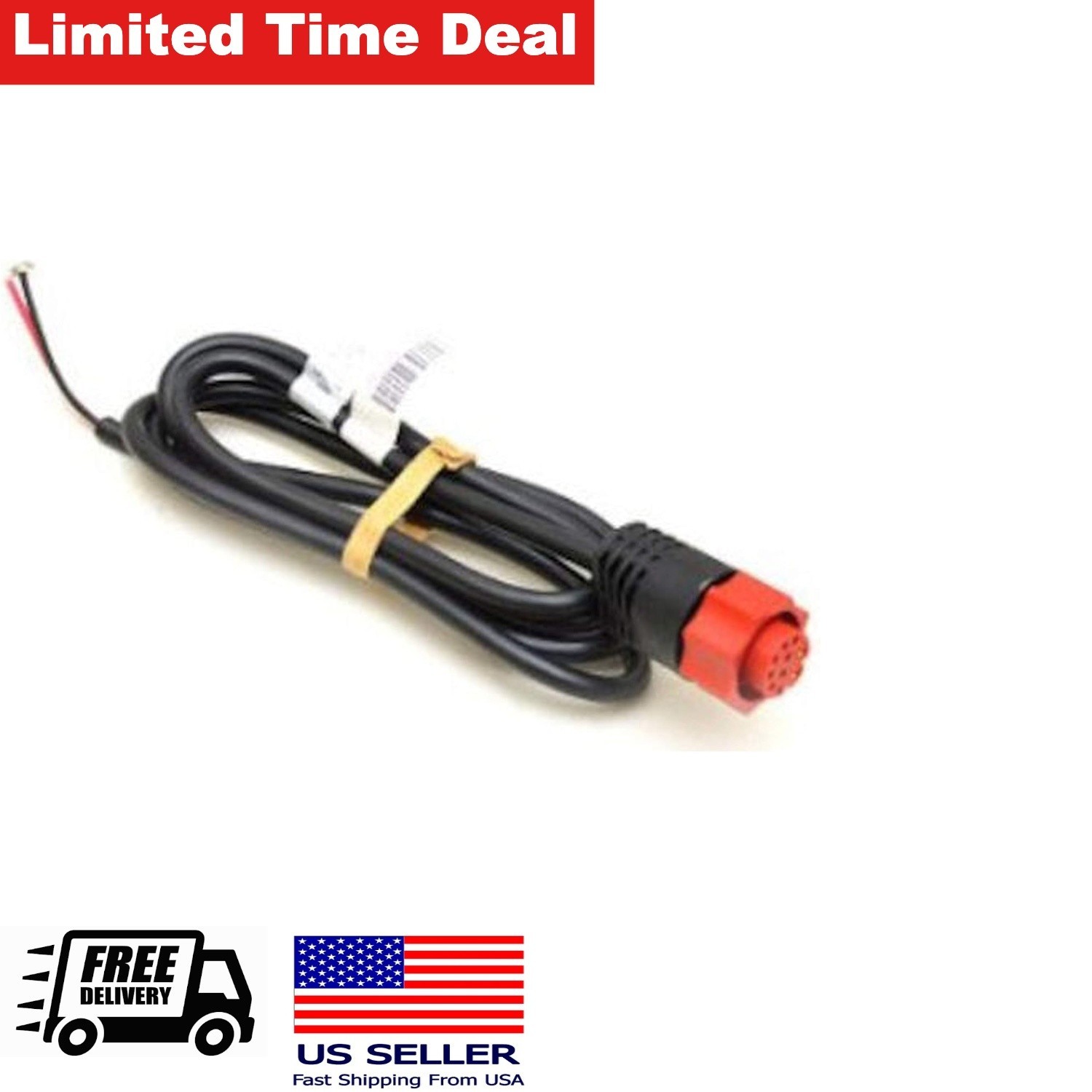 Power Cable Replacement 90 cm 2 Wire for HDS Elite Hook Mark Power Only